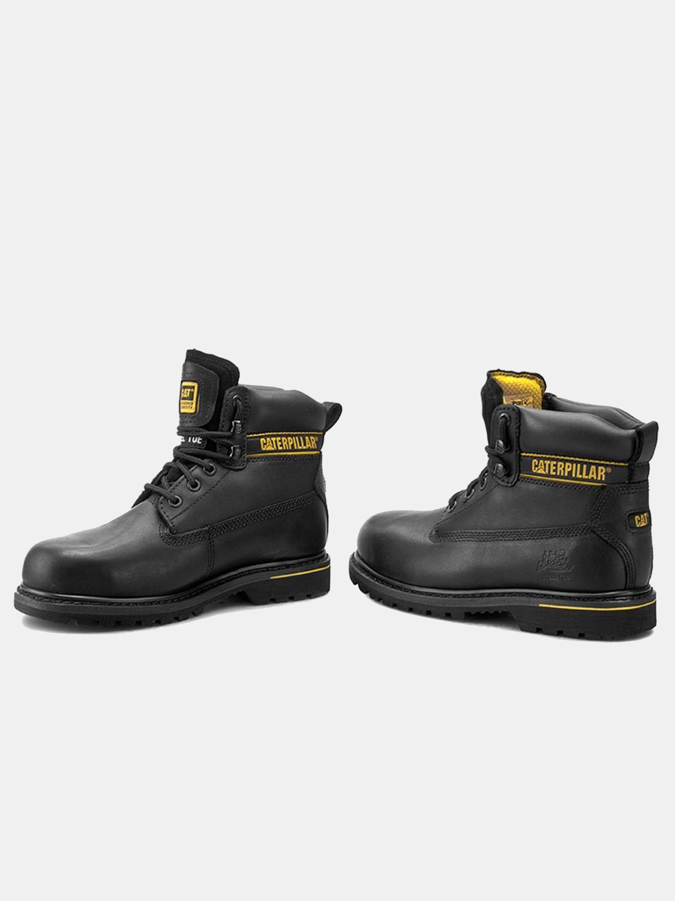 Caterpillar Men's Holton Steel Toe S3 HRO SRC Work Boot #color_Black