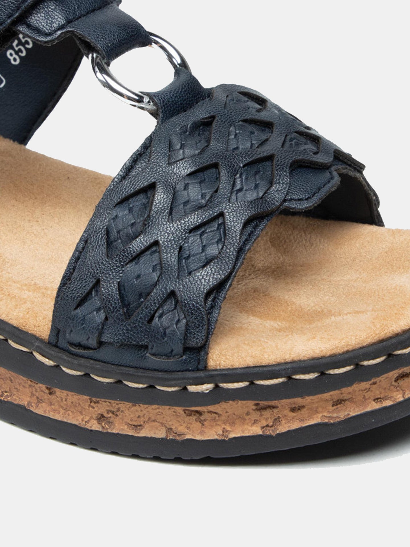 Rieker 629K9 Women's Slider Sandals #color_Navy