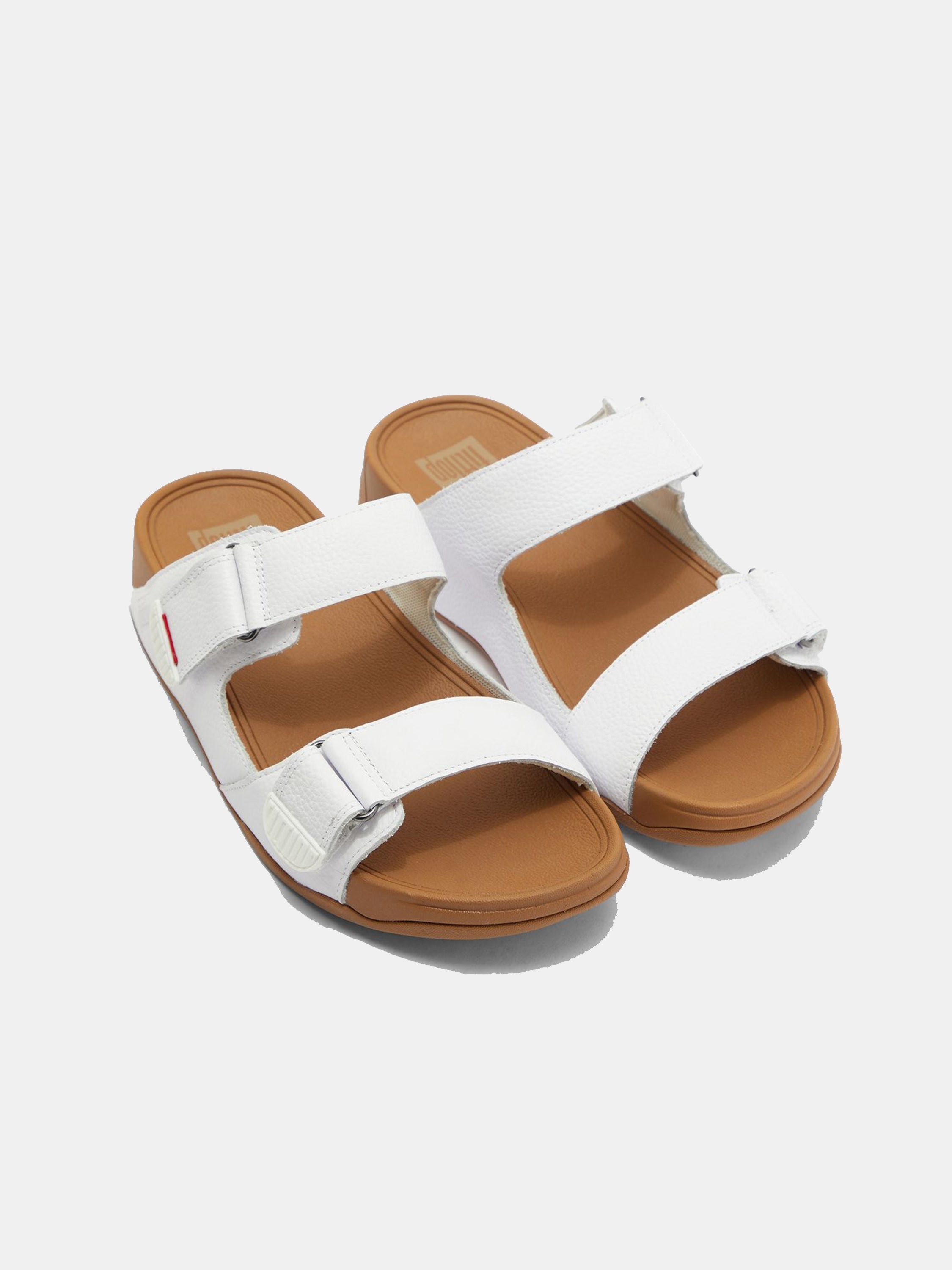 Fitflop Men's Gogh Moc Leather Sandals #color_White