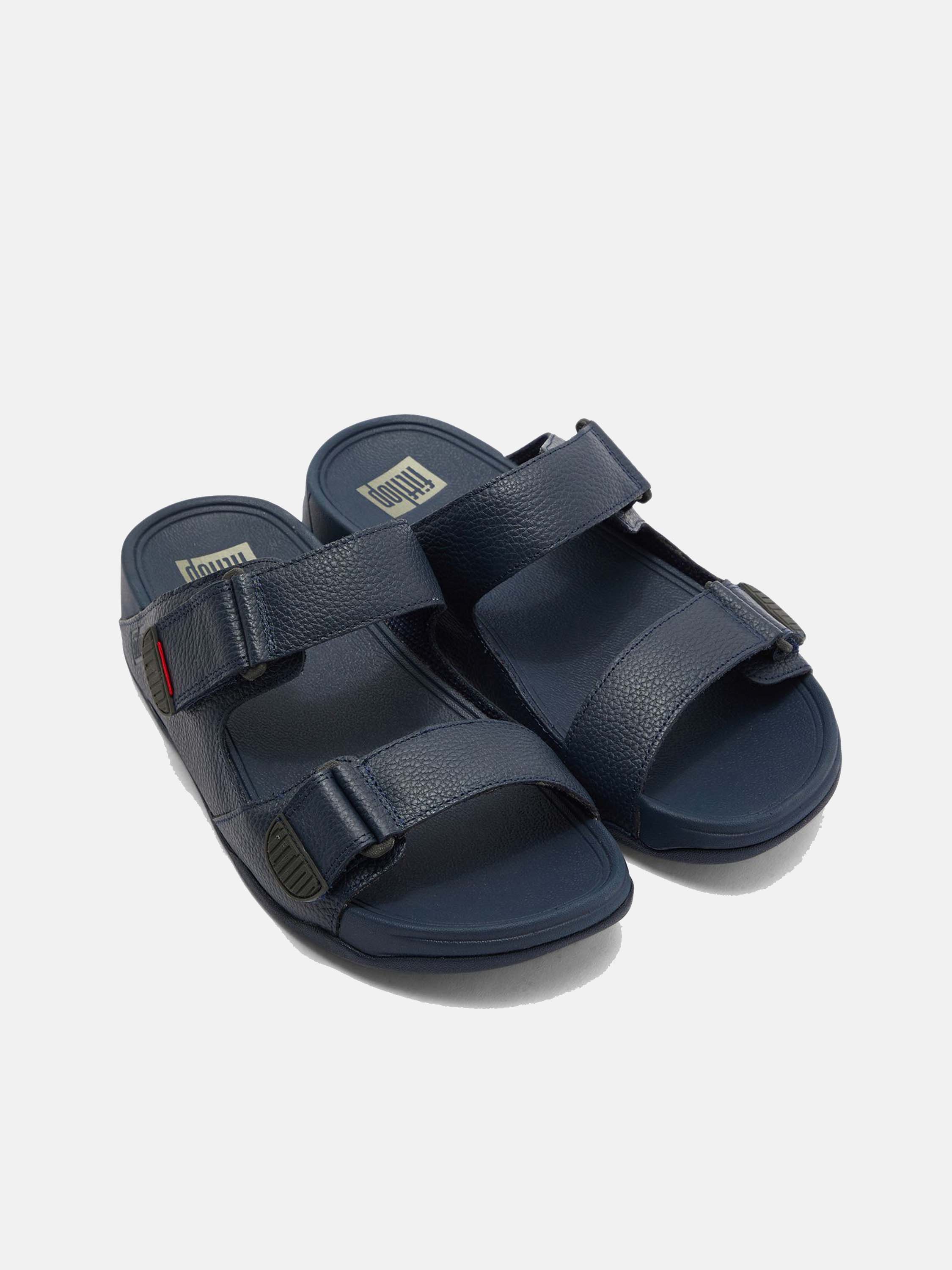 Fitflop Men's Gogh Moc Leather Sandals #color_Navy