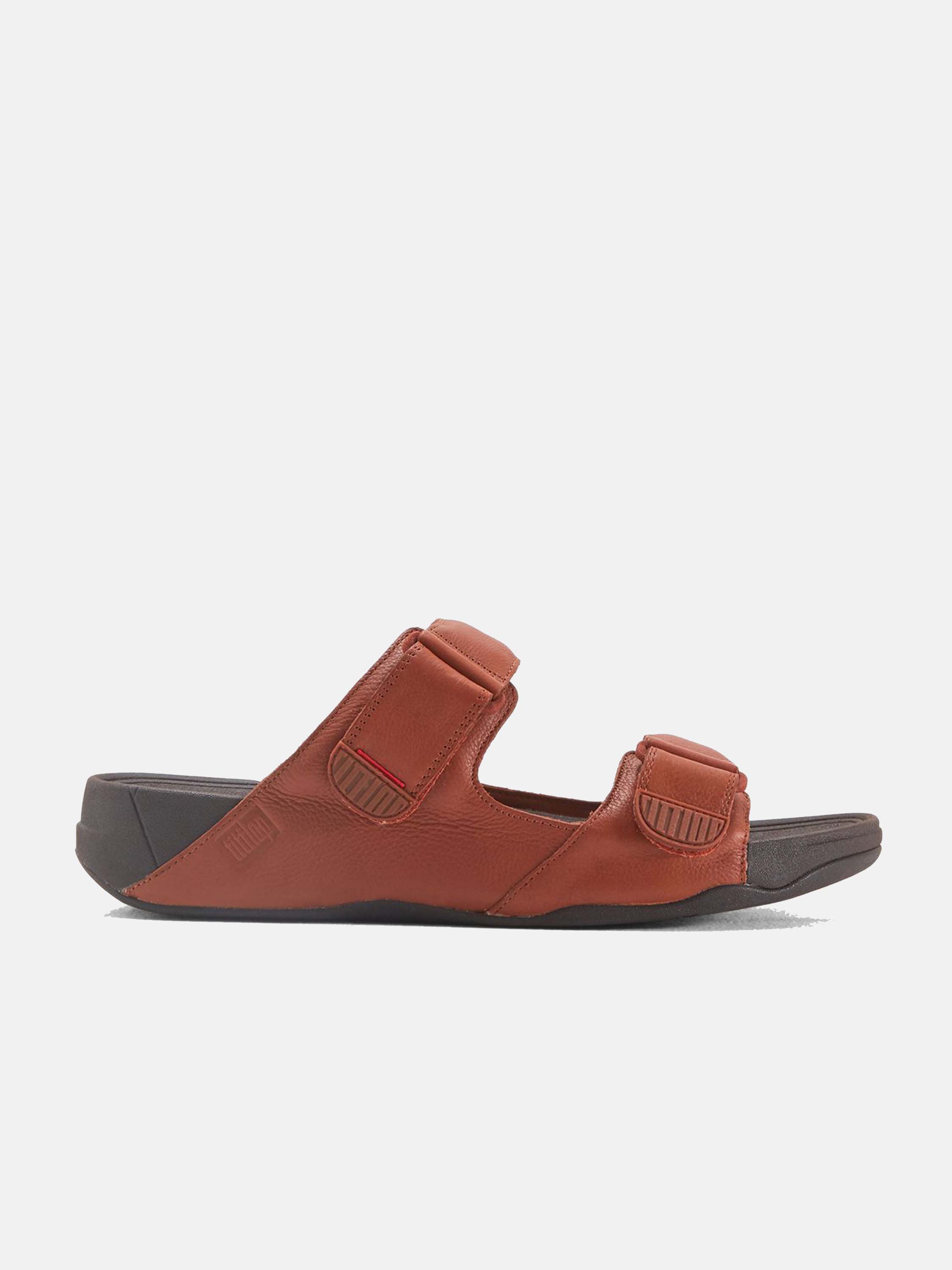 Fitflop Men's Gogh Moc Leather Sandals #color_Tan