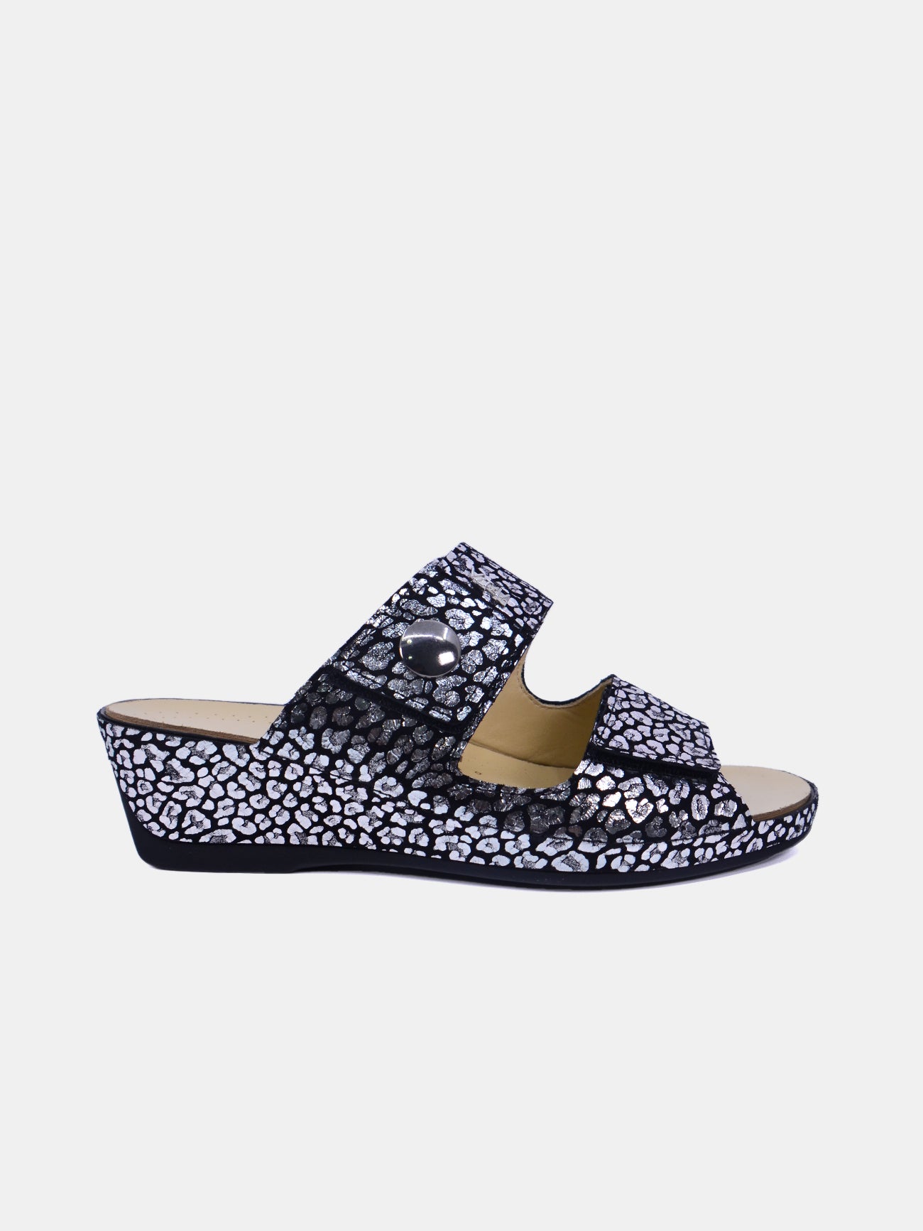 Vital 41008AS-469 Women's Slider Sandals #color_Black