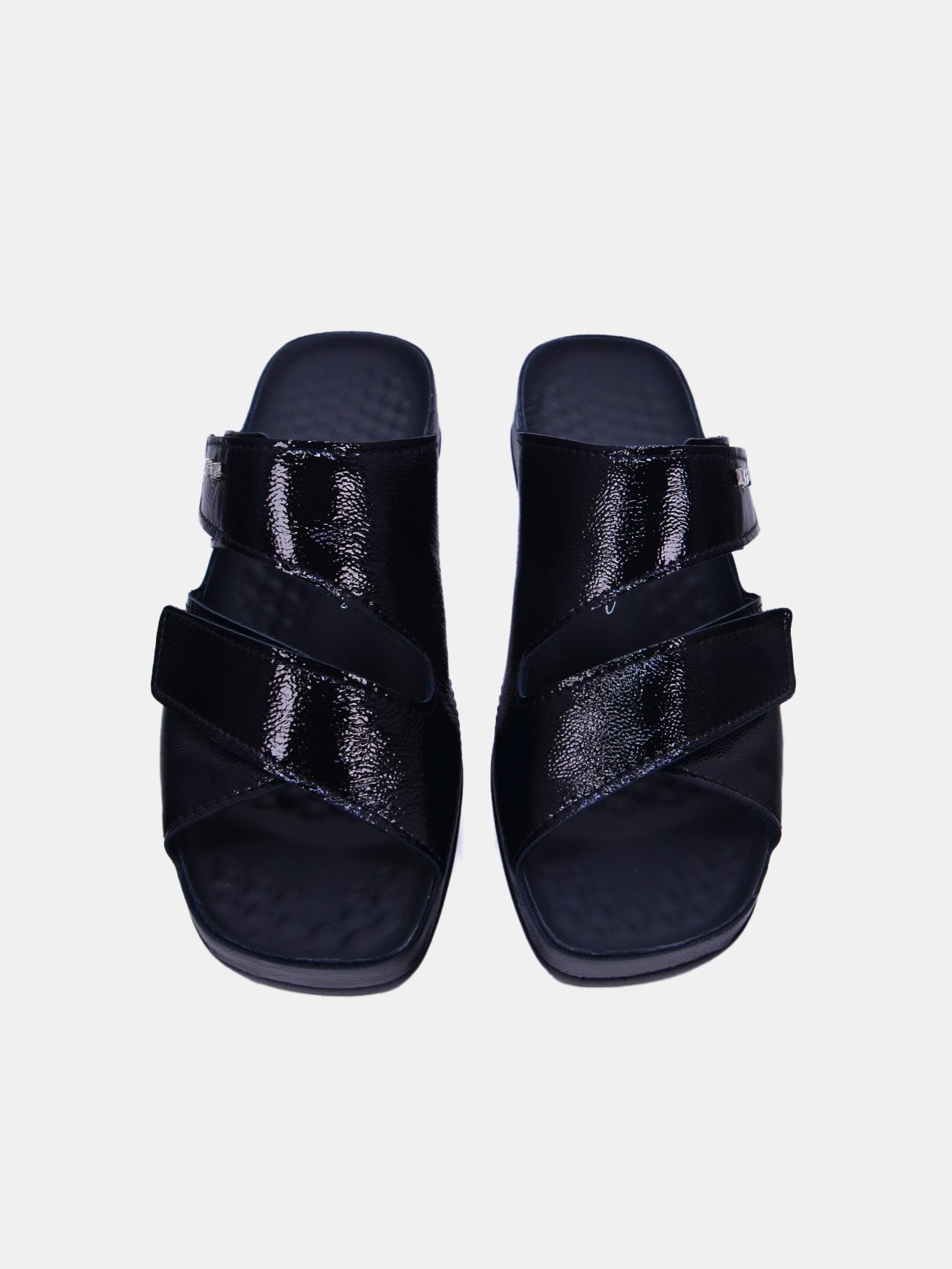 Vital 1802S-333 Women's Flat Sandals #color_Black