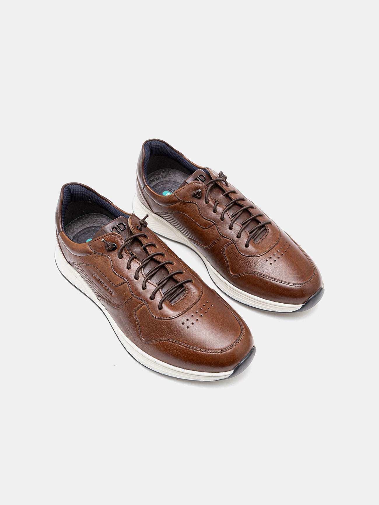 Democrata Men's Journey Extra Soft Denim Shoes #color_Brown