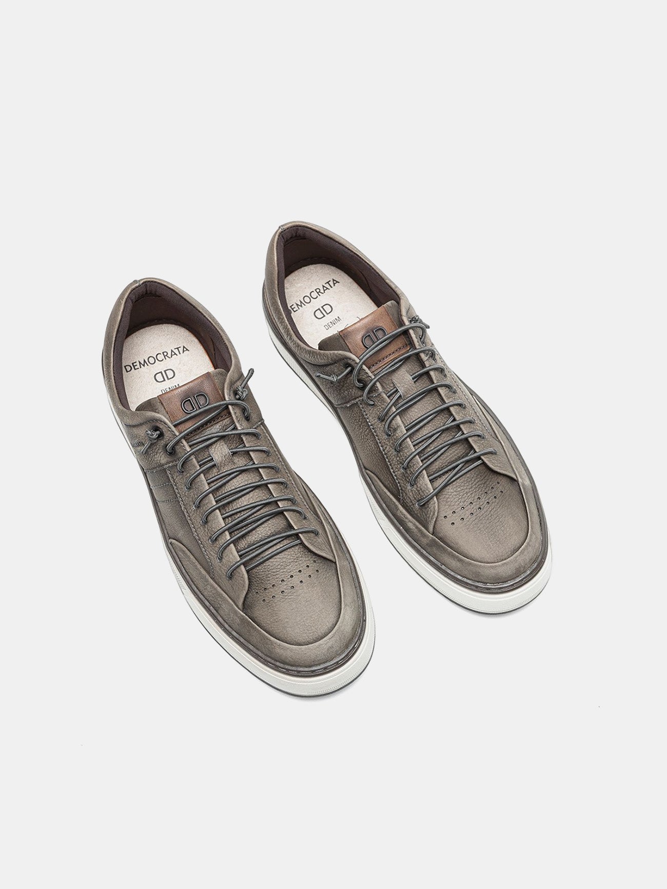 Democrata Men's Denim City Sneakers #color_Gray
