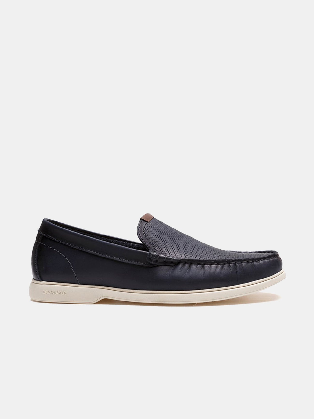 Democrata Men's Easy Bari Moccasin Shoes #color_Navy