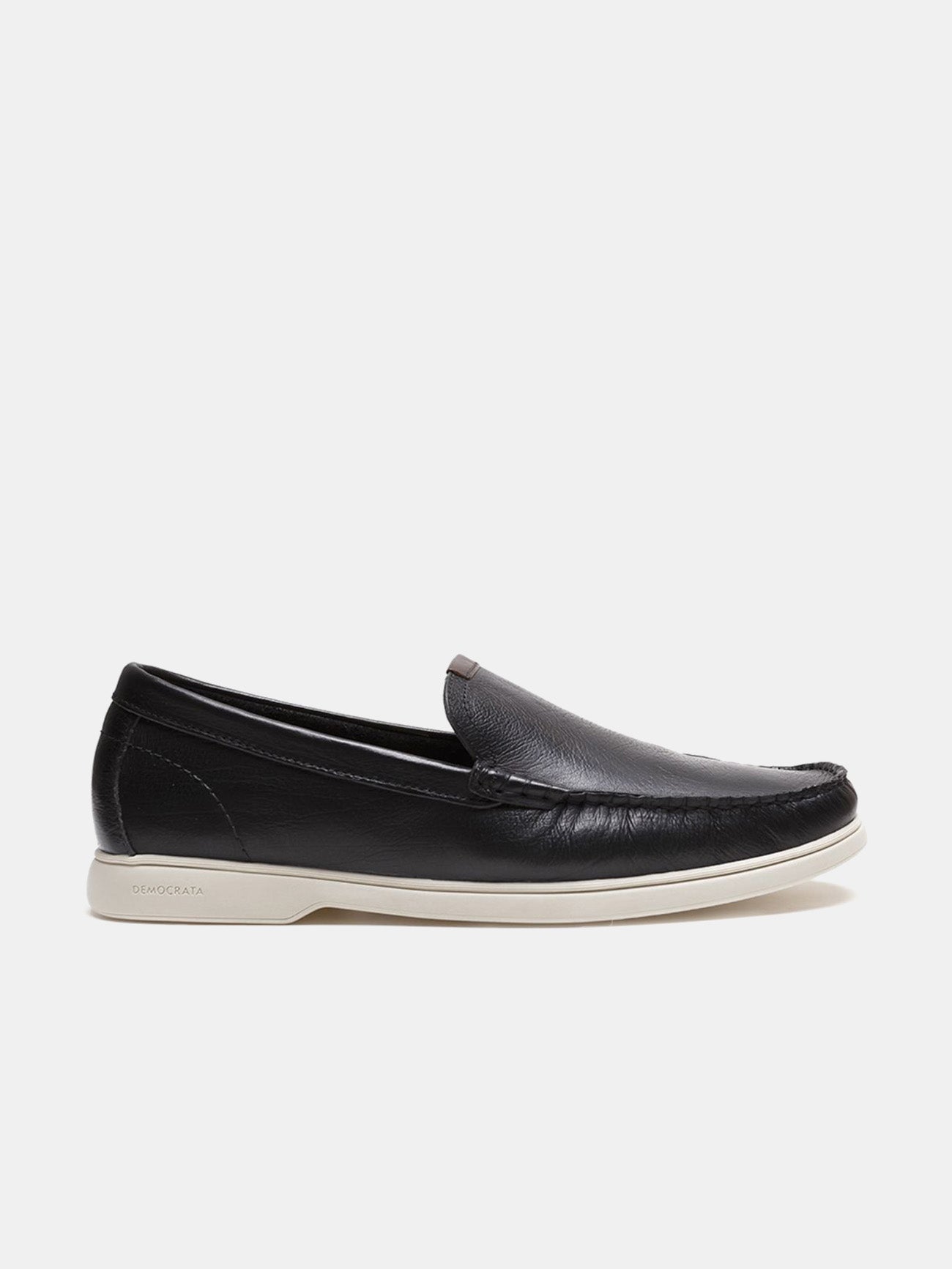 Democrata Men's Easy Bari Moccasin Shoes #color_Black
