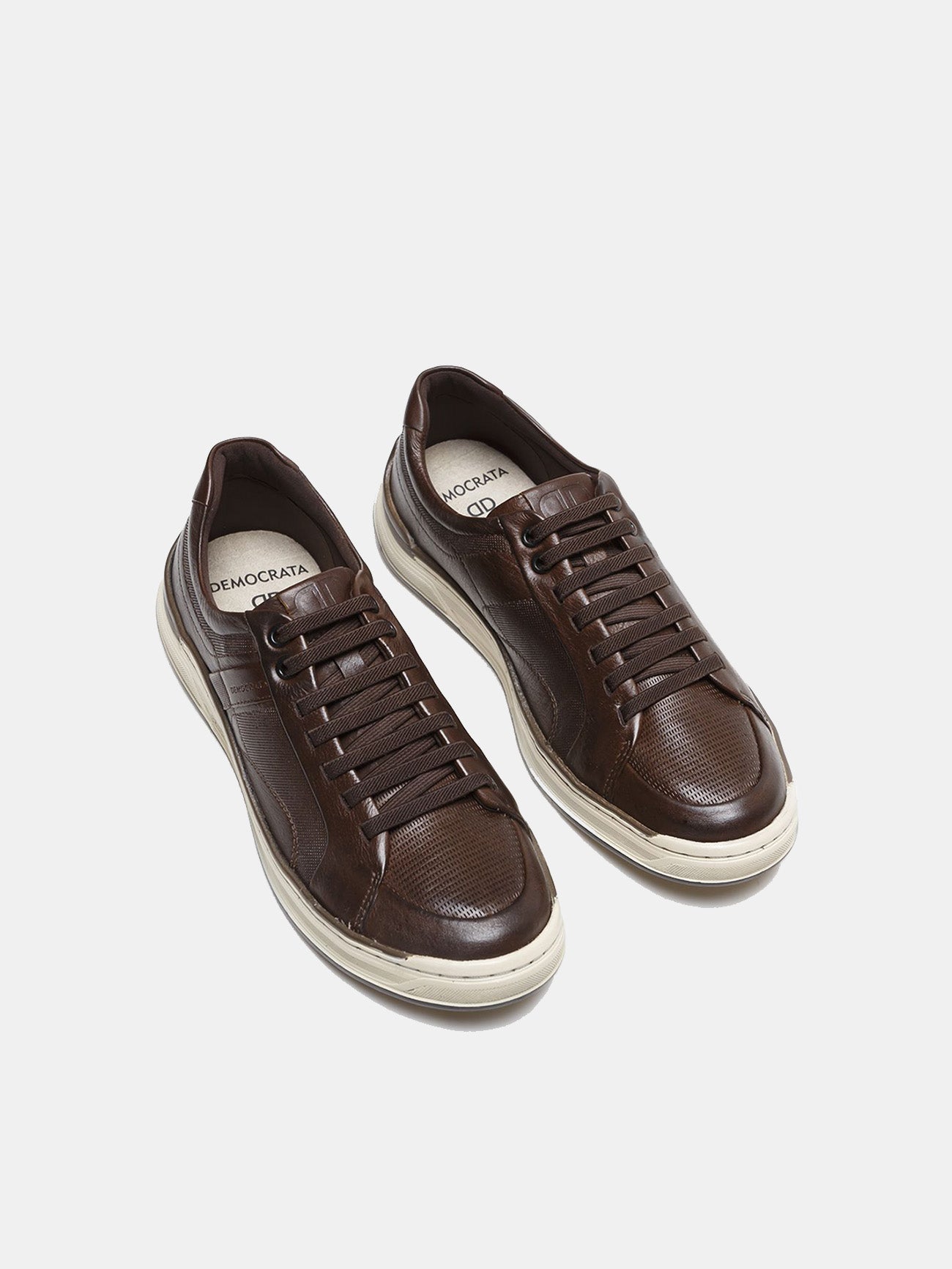 Democrata 151201 Men's Denim Loop Shoes #color_Brown