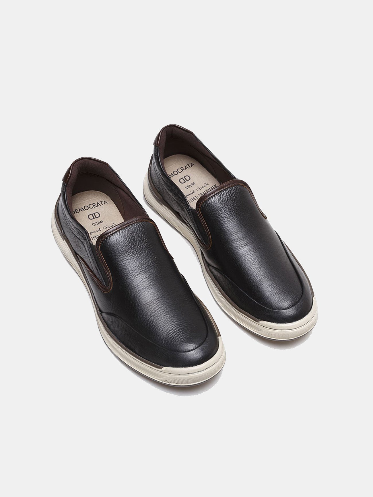 Democrata Men's Denim Loop Shoes #color_Black
