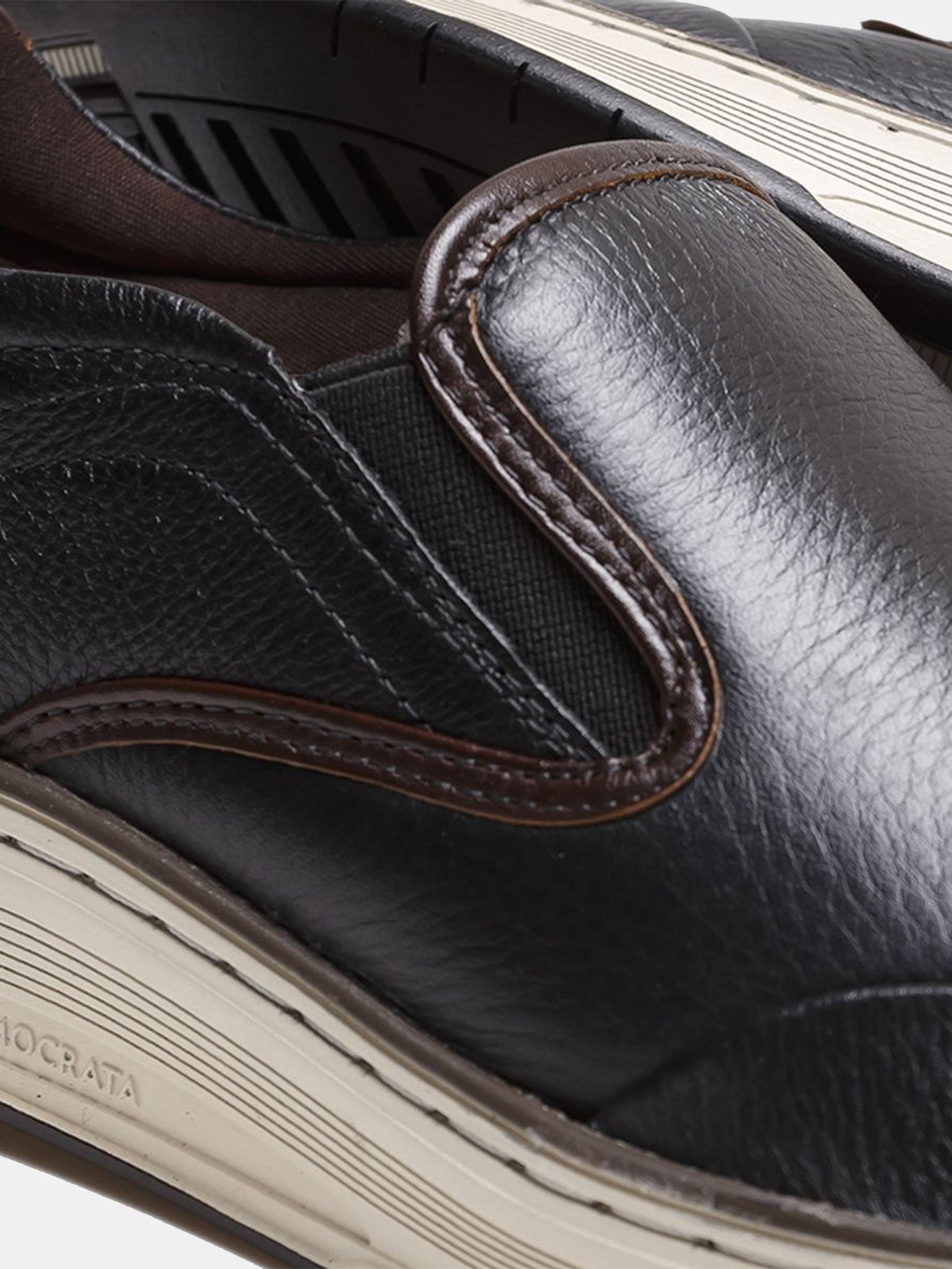 Democrata Men's Denim Loop Shoes #color_Black