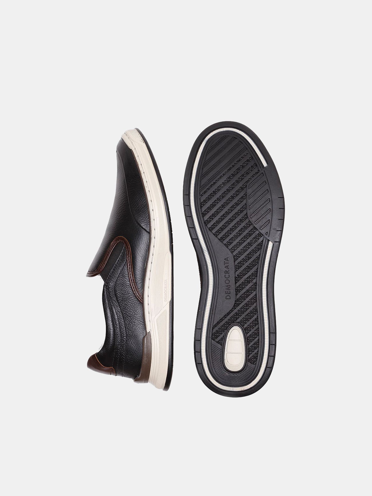 Democrata Men's Denim Loop Shoes #color_Black
