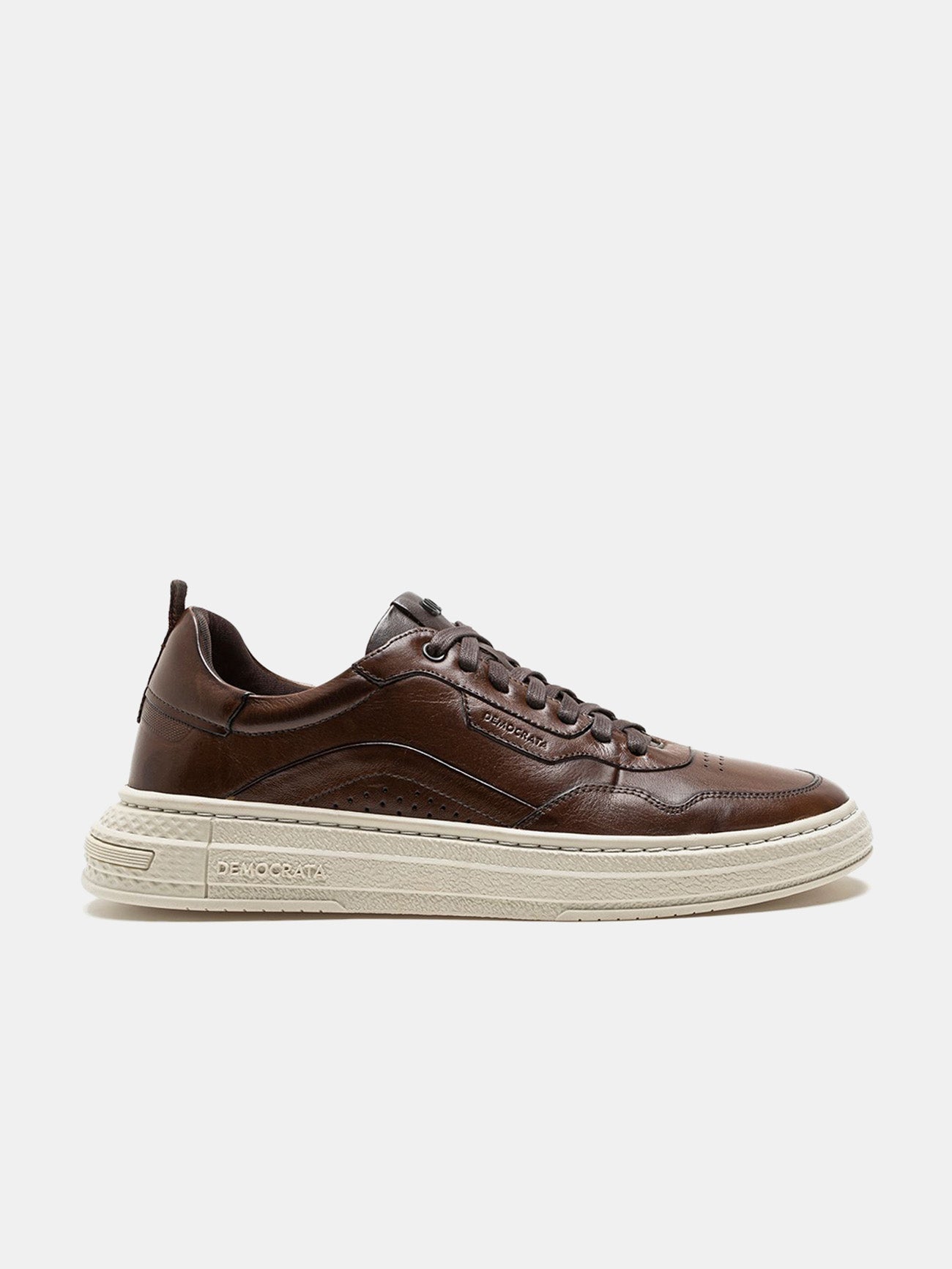 Democrata Men's Denim Jake Lace Sneakers #color_Tan