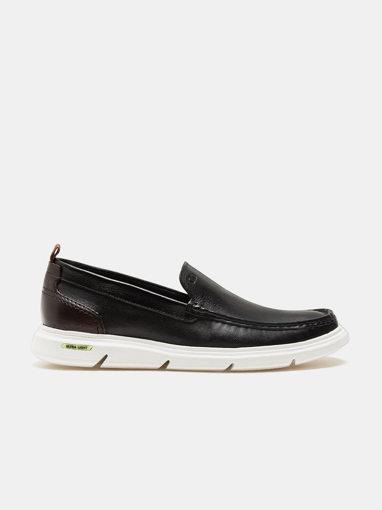 Democrata Men's Easy Smith Ultra Light Moccasin #color_Black