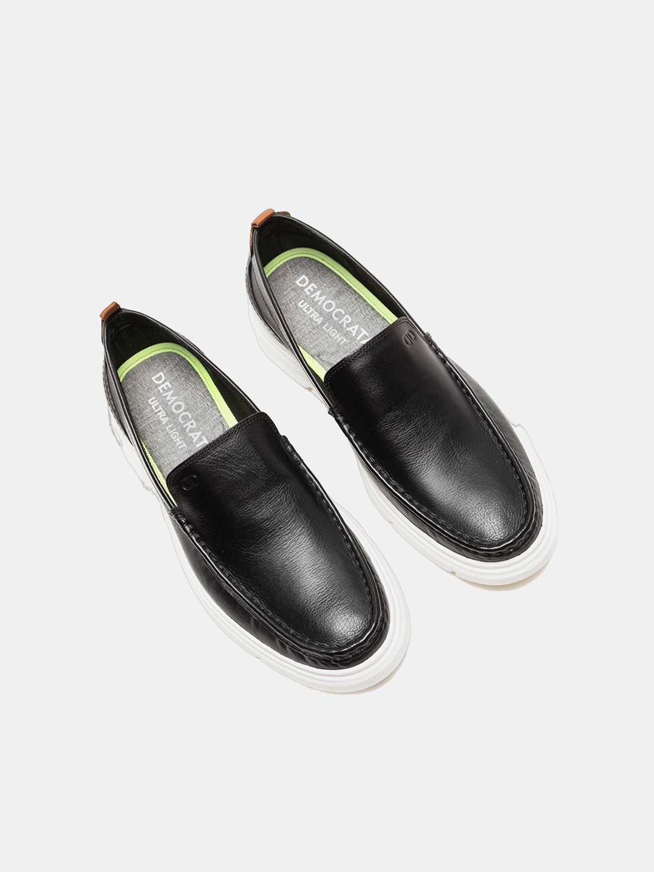 Democrata Men's Easy Smith Ultra Light Moccasin #color_Black