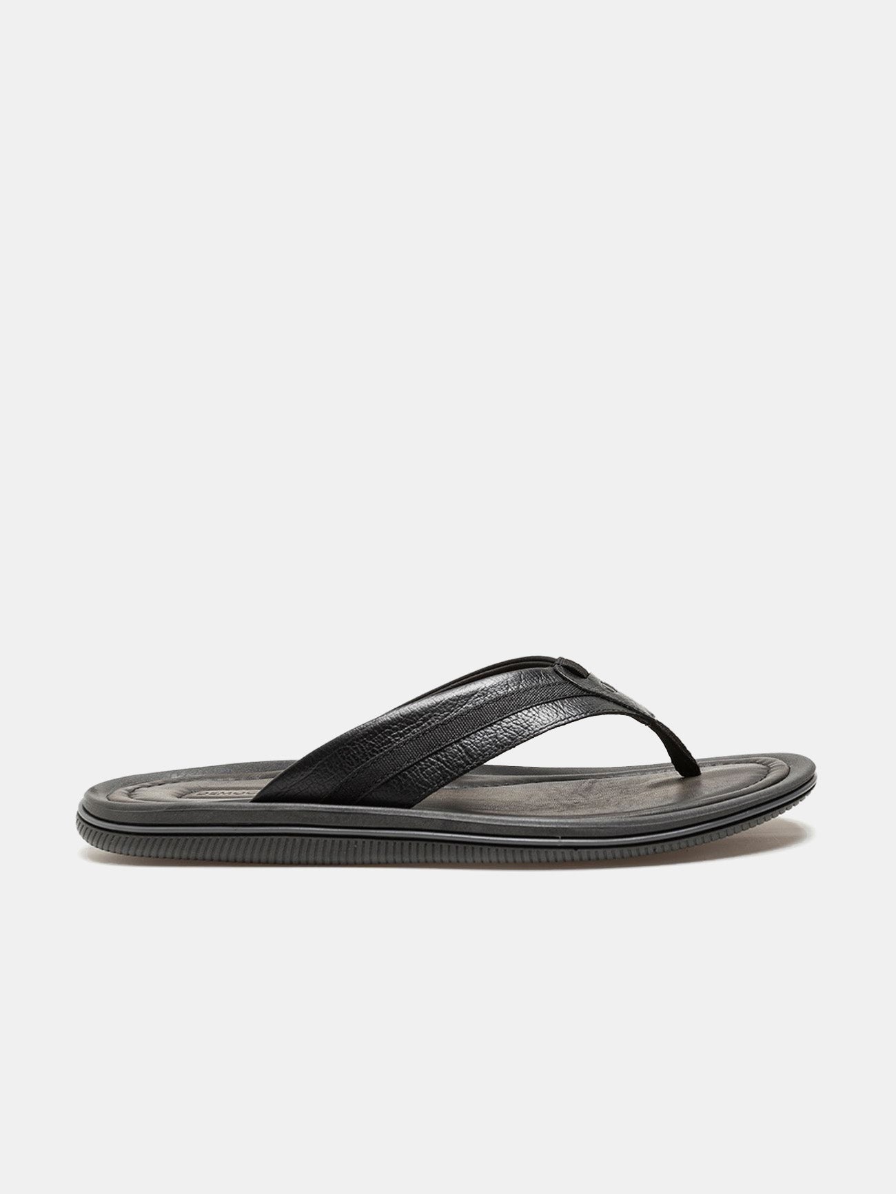 Democrata Men's Easy Groove Sandals #color_Black