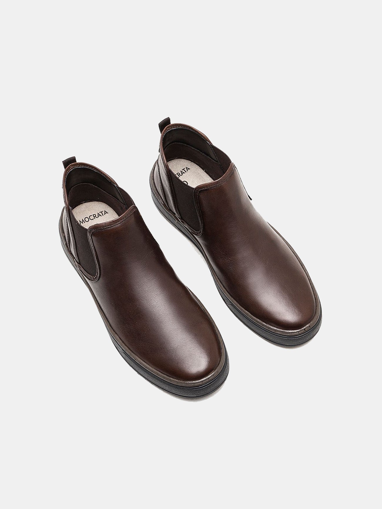Democrata Men's City Denim Boots #color_Brown