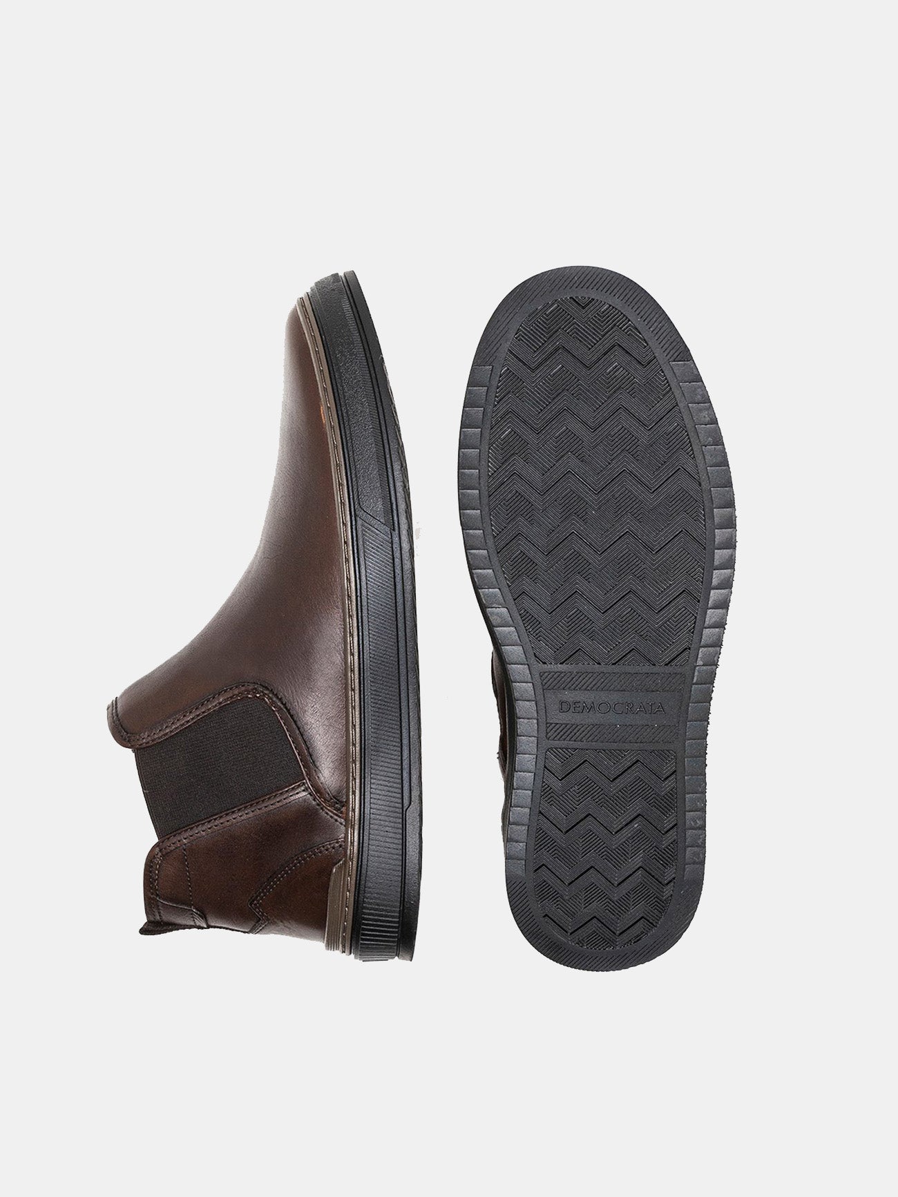 Democrata Men's City Denim Boots #color_Brown