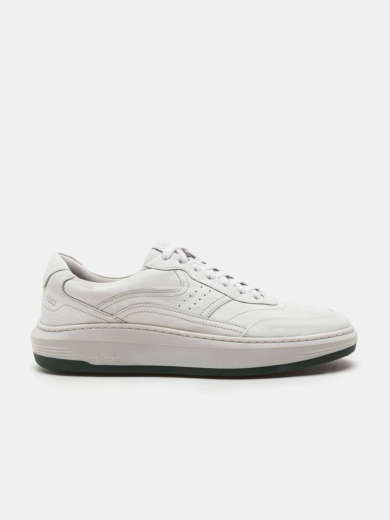 Democrata Men's John Denim Sneakers #color_white