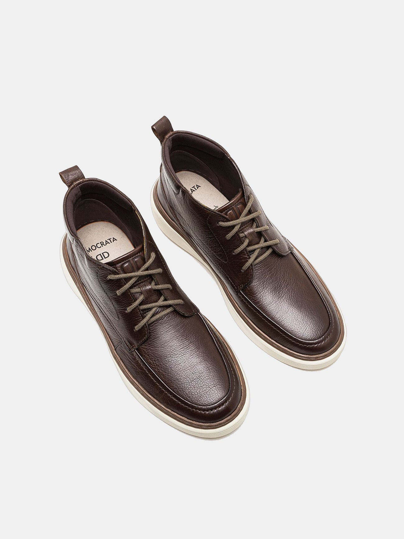 Democrata Men's Clash Denim Boots #color_Brown