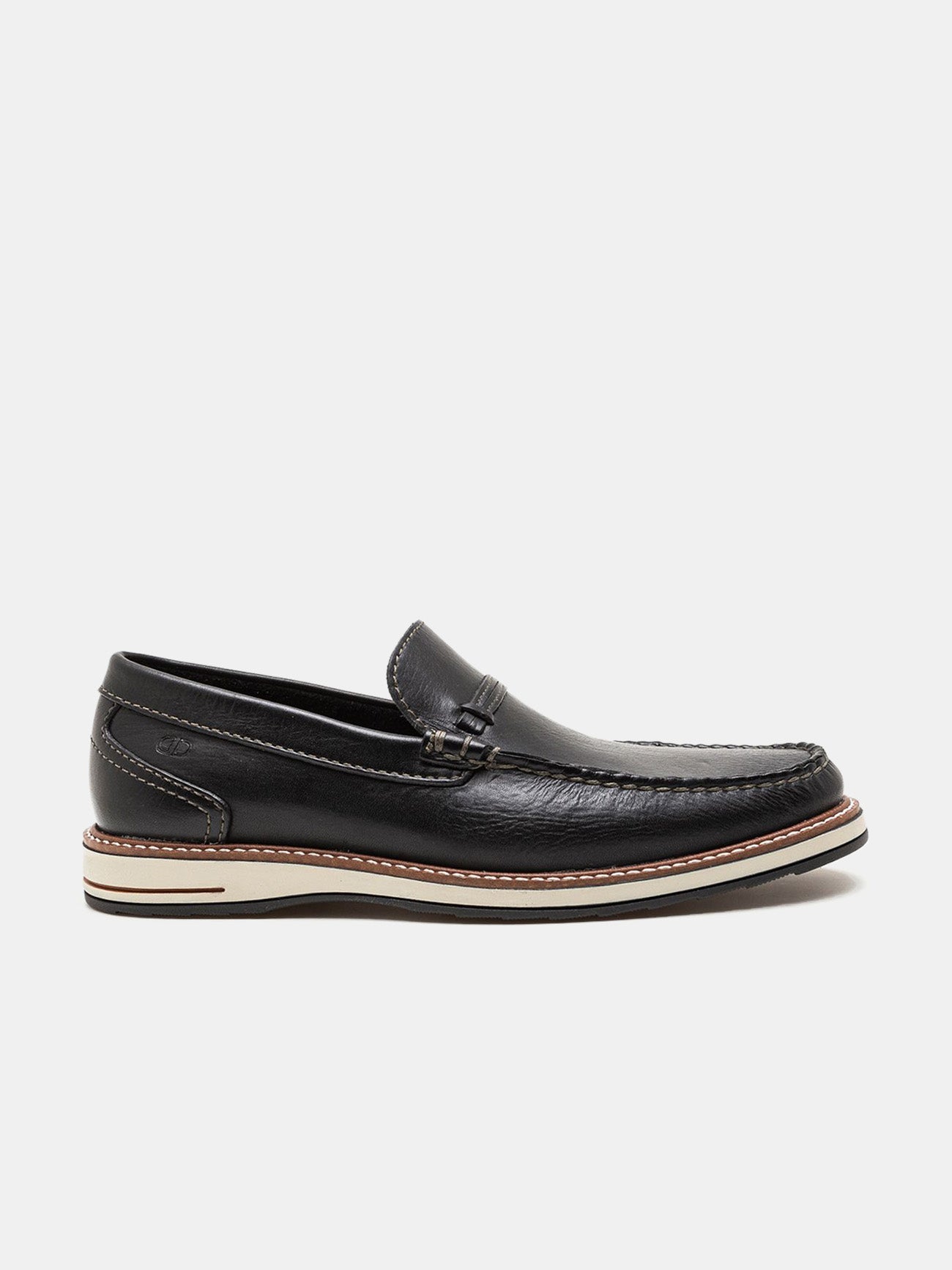 Democrata Men's Oliver Metropolitan Moccasin Shoes #color_Black