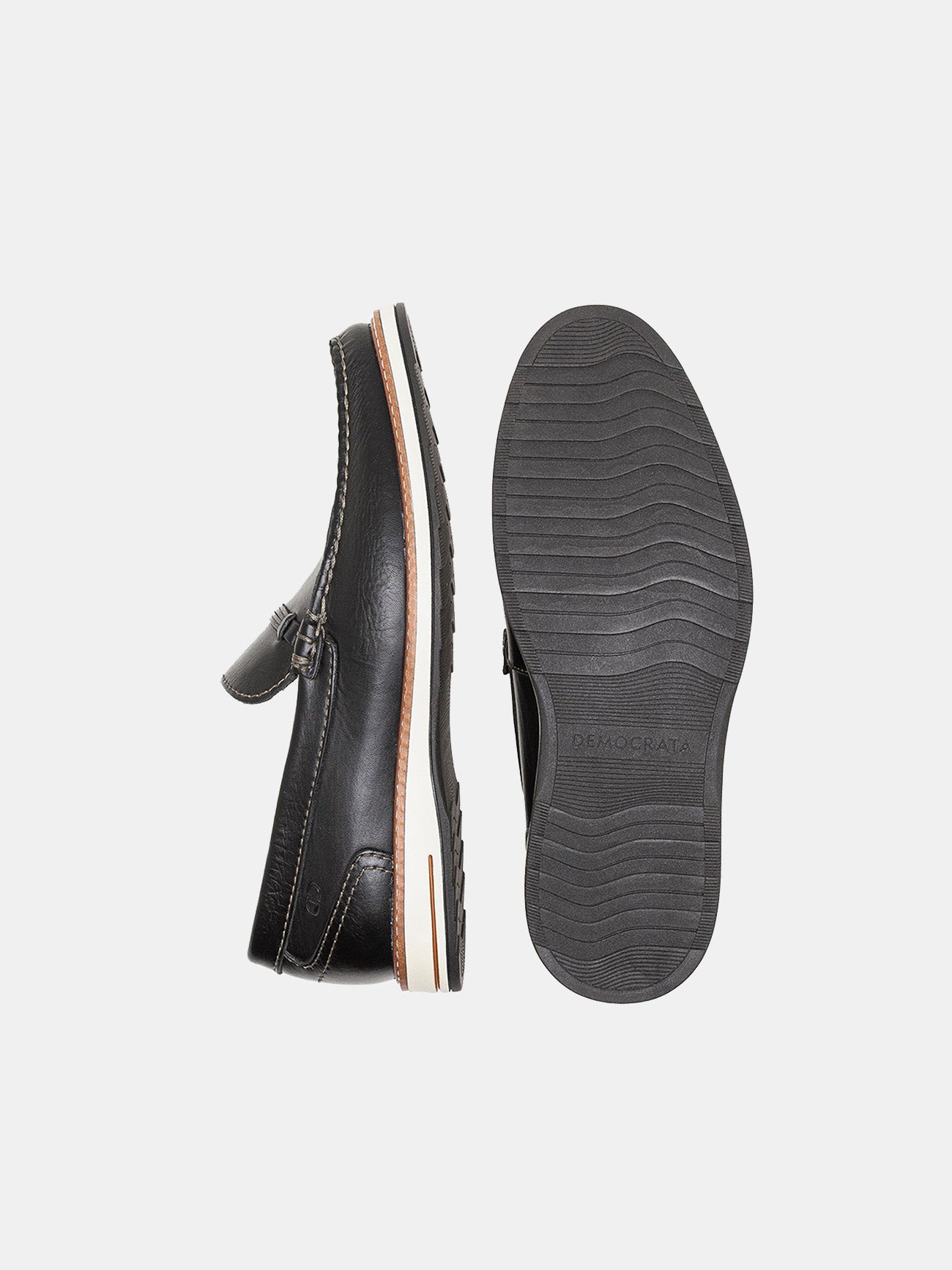 Democrata Men's Oliver Metropolitan Moccasin Shoes #color_Black