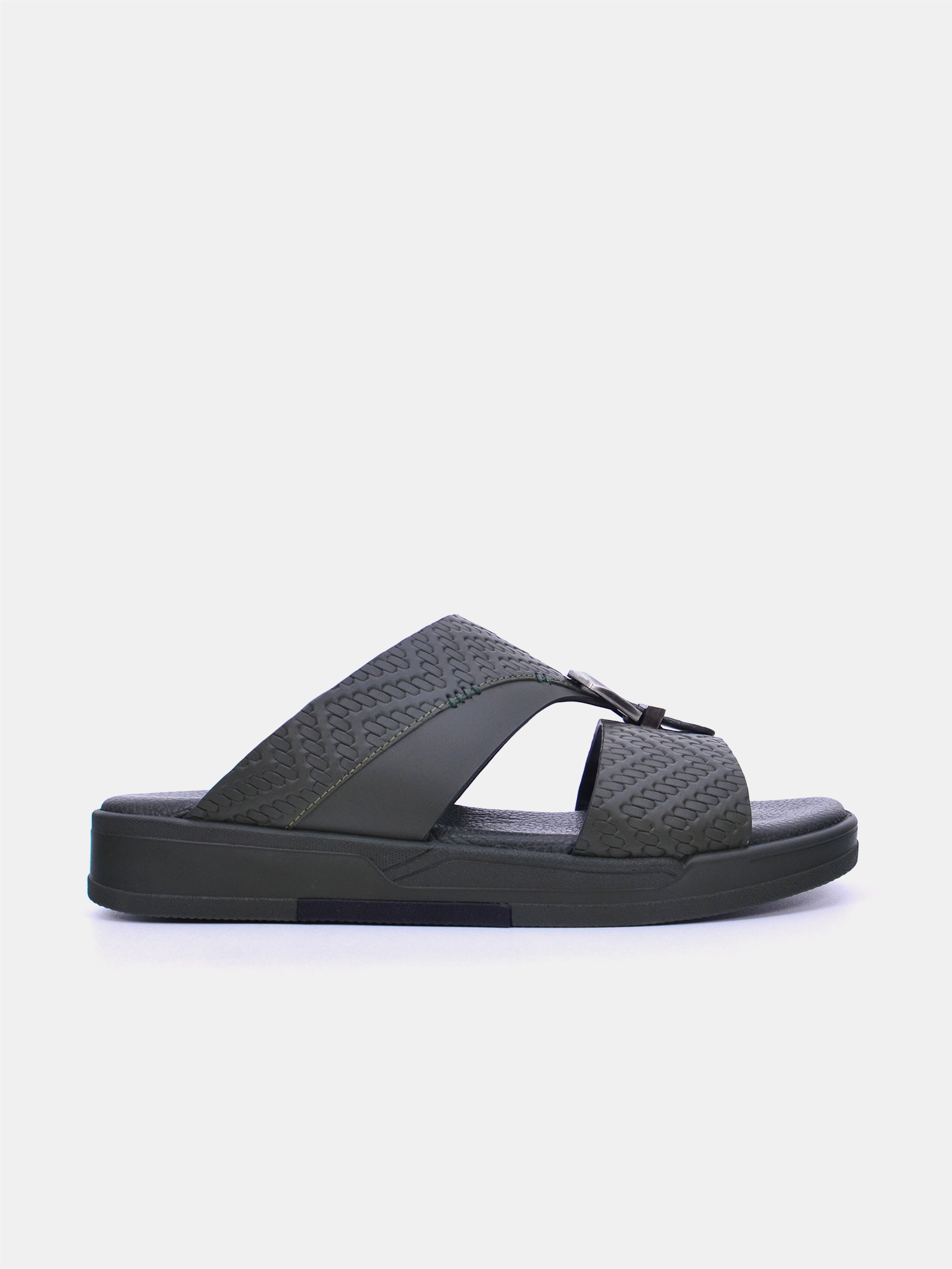 Barjeel Uno TAM Sole B-120 Men Arabic Sandals #color_Green