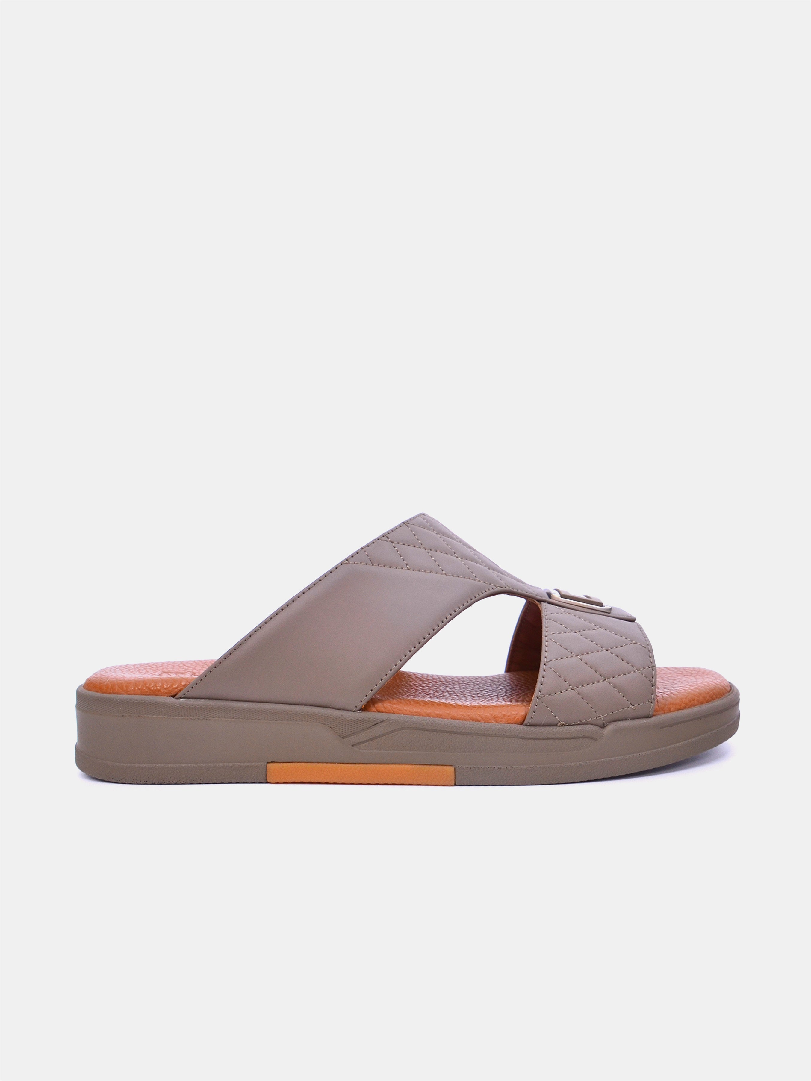 Barjeel Uno MSA138 Men Arabic Sandals #color_Beige