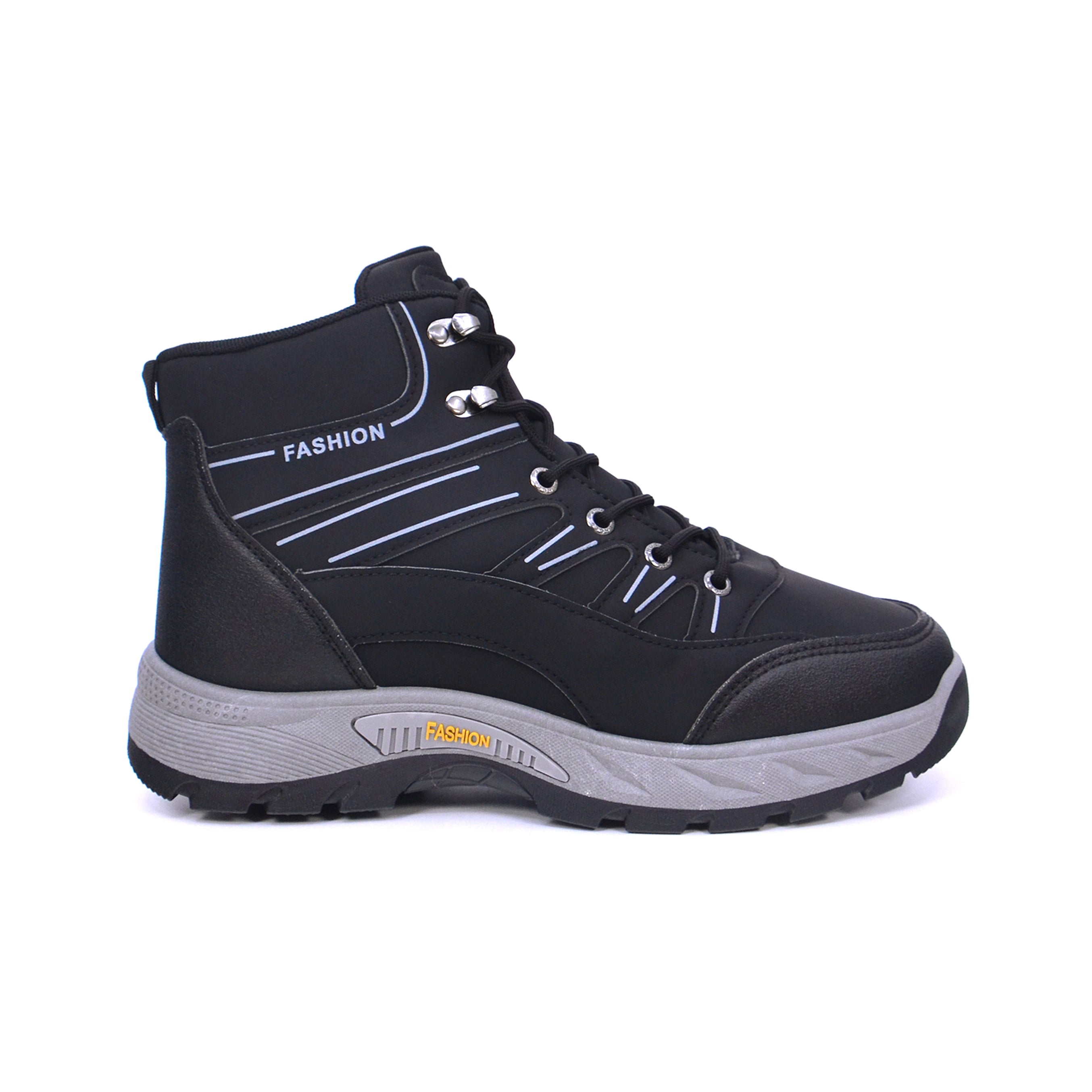 Rest F885 Men's Casual Boots #color_Black