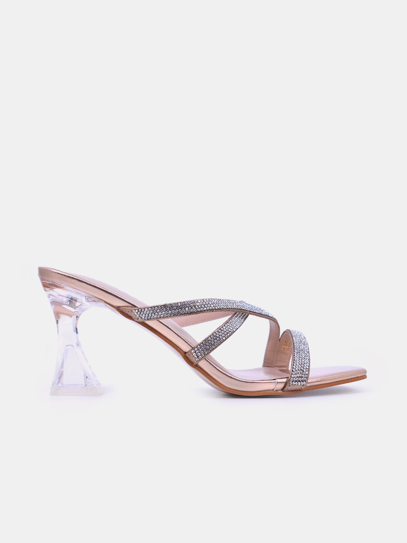 Mynaal Twirla Women's Spool Heel Sandals #color_Beige