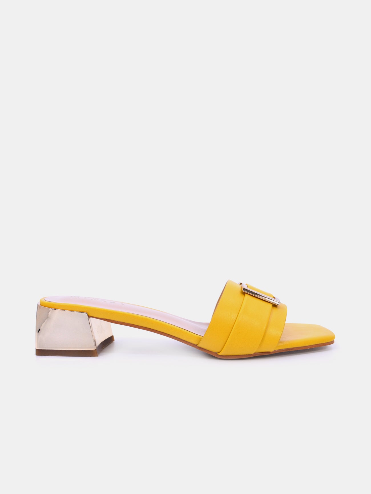 Mynaal Serix Women's Block Heel Sandals #color_Yellow