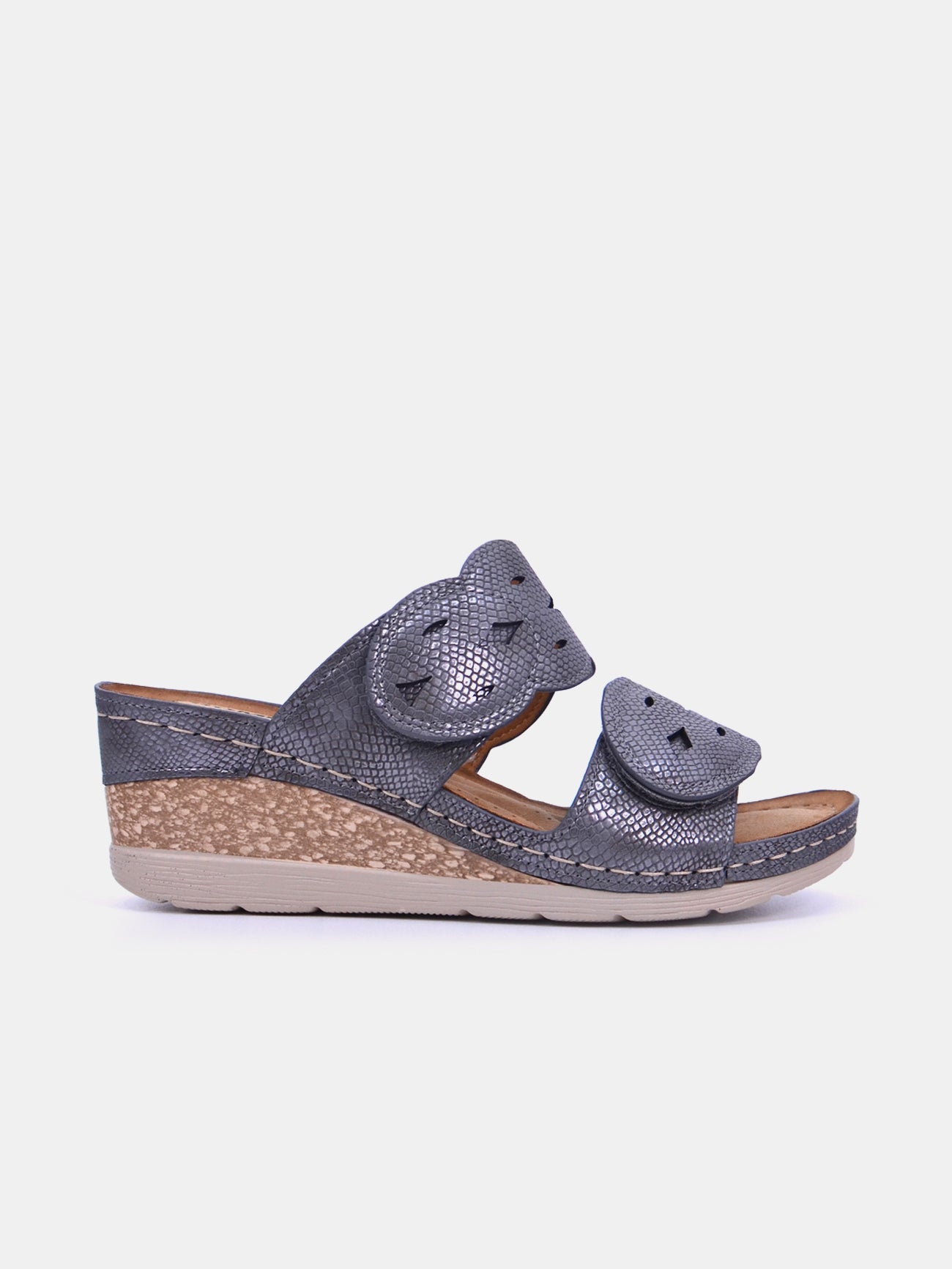 Romika 36604-AR633 Wedge Sandals #color_Gray