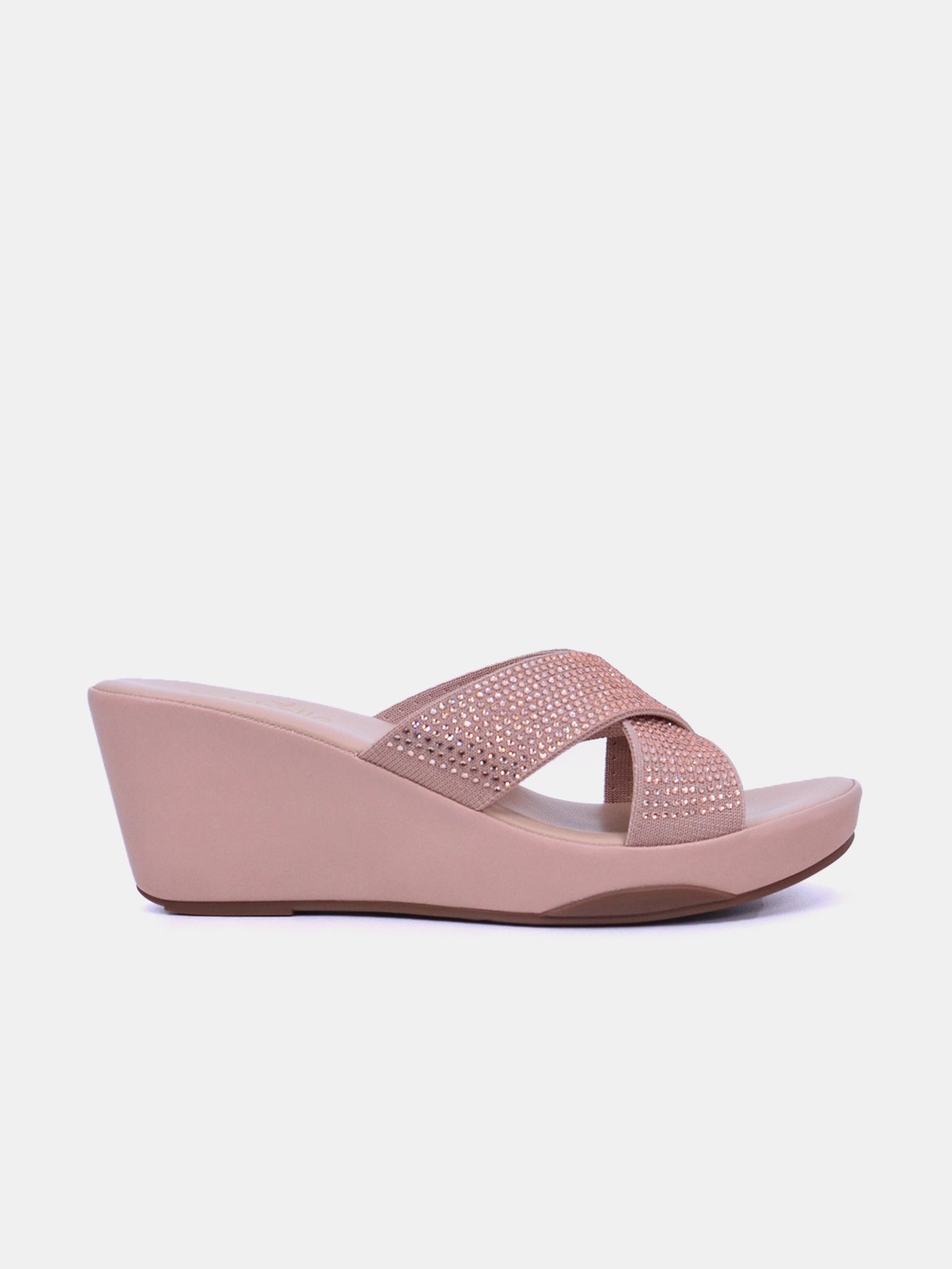 Michelle Morgan 314ZD012 Women's Wedge Sandals #color_Pink
