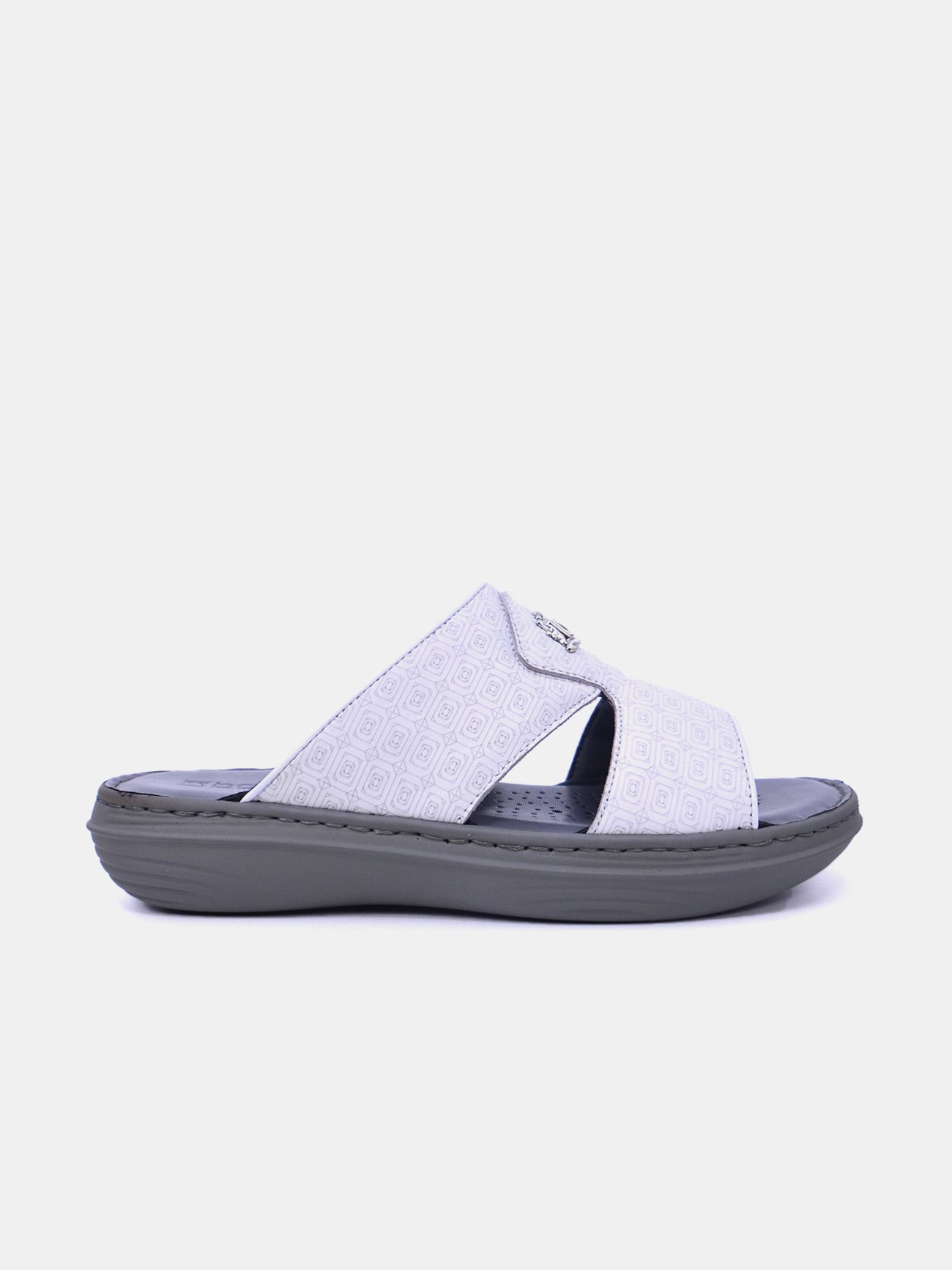 Barjeel Uno 21410-12 Men's Arabic Sandals #color_White