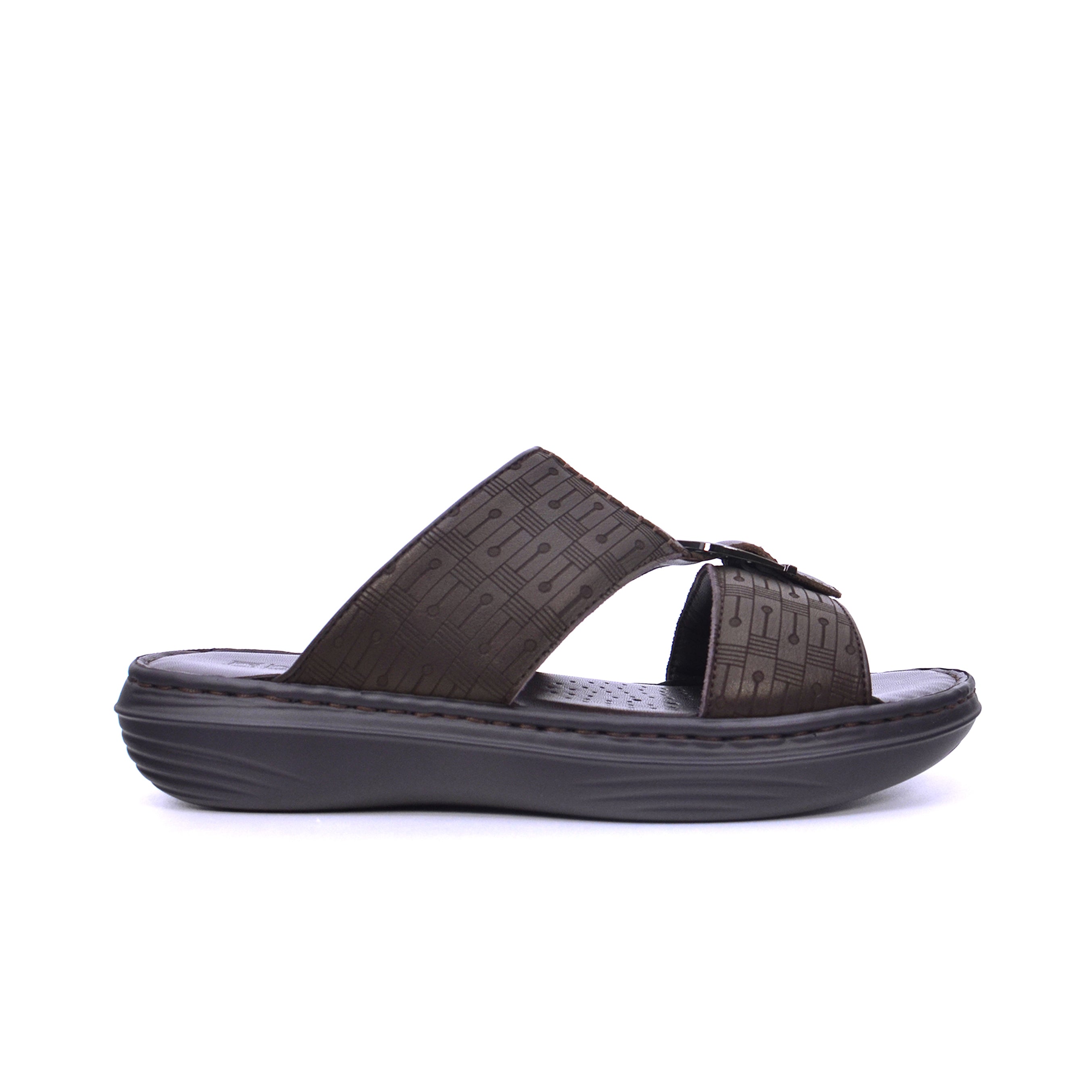 Barjeel Uno 21410-11 Men's Arabic Sandals #color_Brown