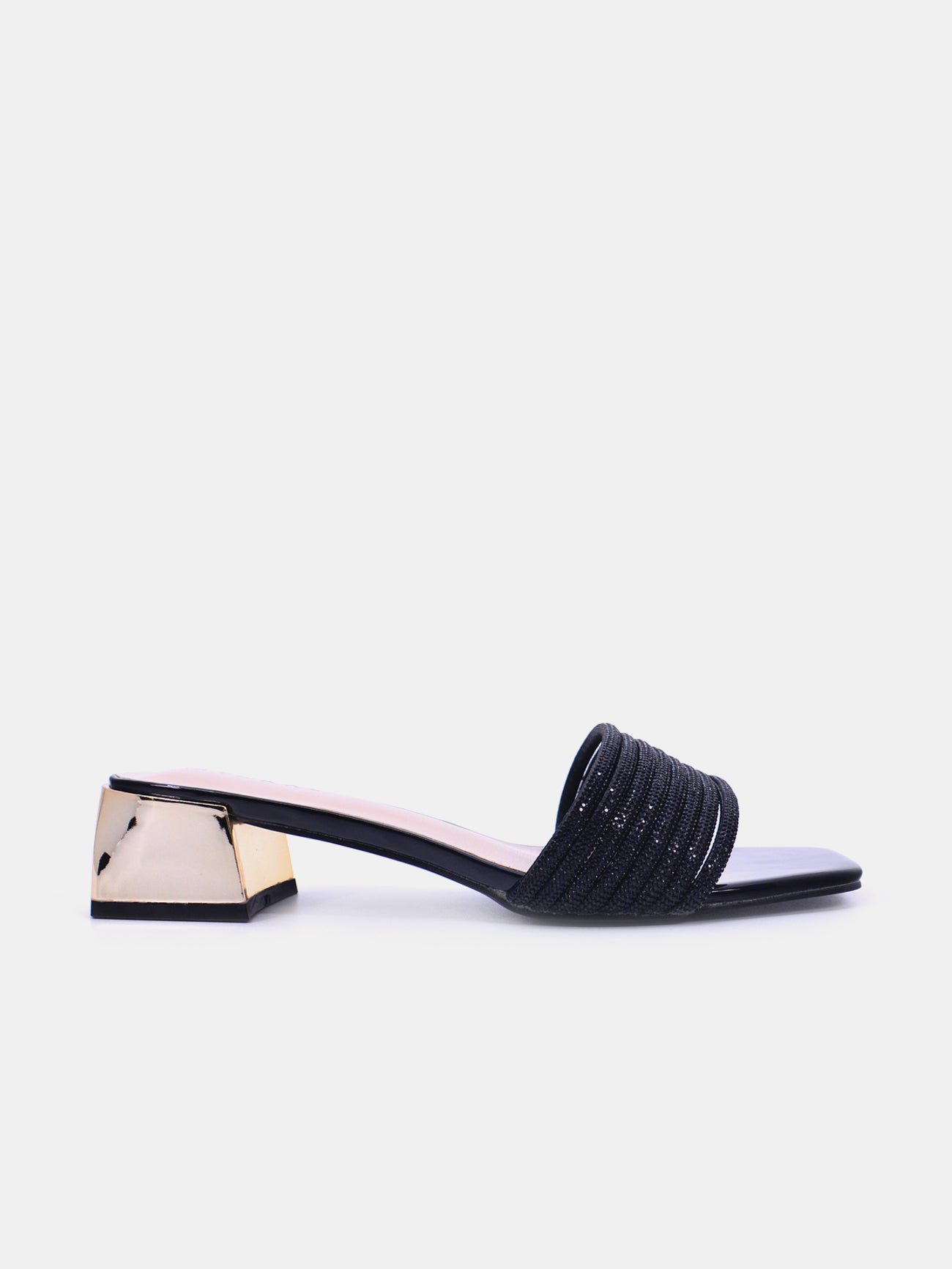 Mynaal Zephyra Women's Block Heel Sandals #color_Black