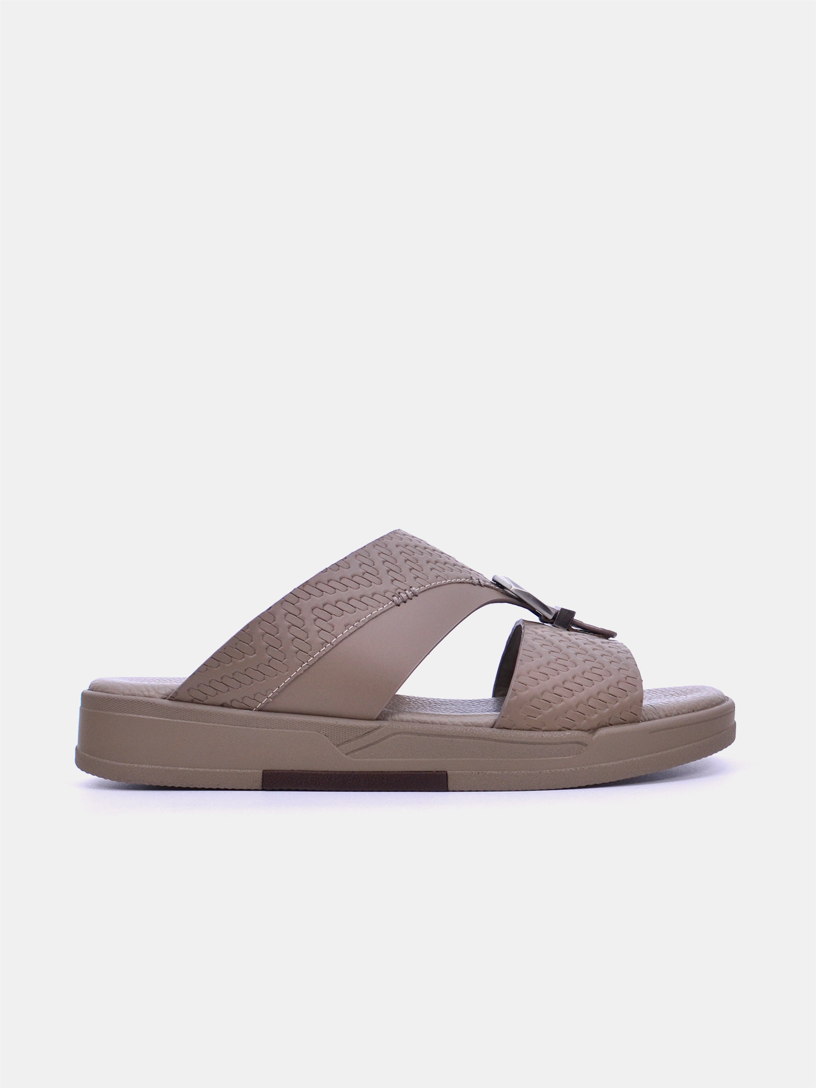 Barjeel Uno TAM Sole B-120 Men Arabic Sandals #color_Beige
