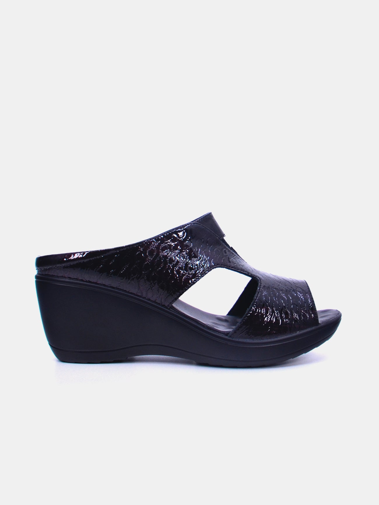 Michelle Morgan 20926-10 Women's Wedge Sandals #color_Maroon
