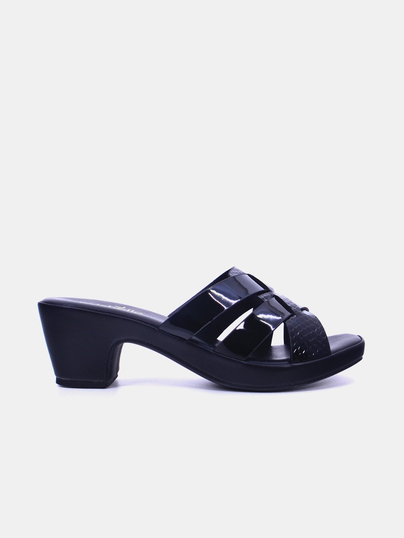 Michelle Morgan 314ZD12C Women's Heeled Sandals #color_Black