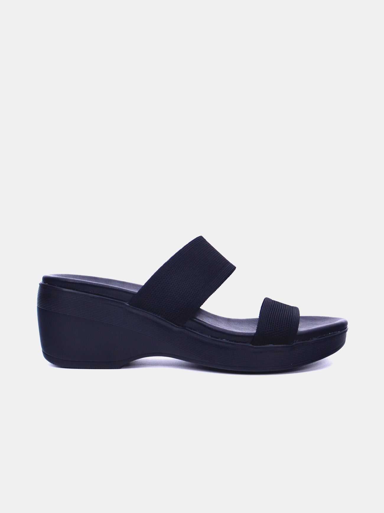 Mynaal Lucienne Women's Wedge Sandals #color_Black