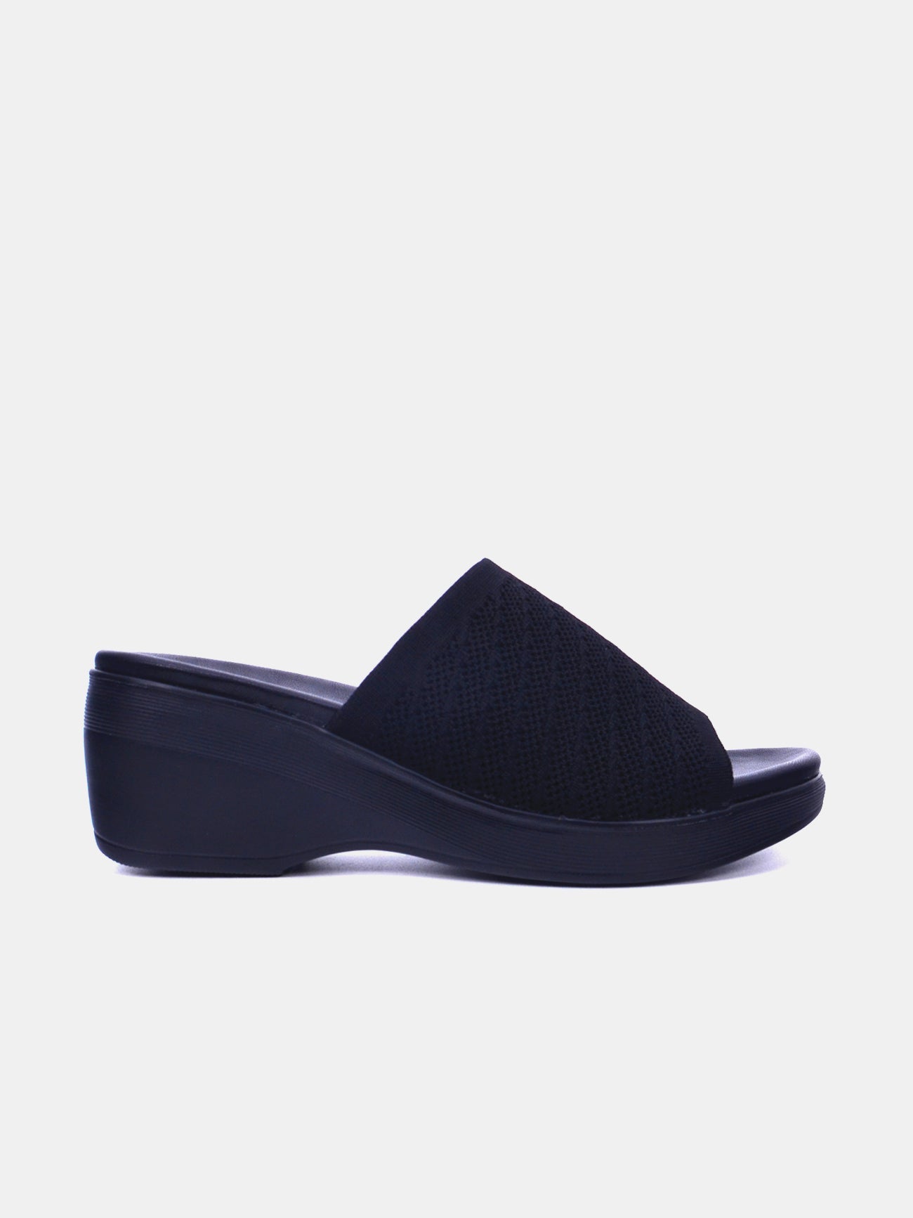 Mynaal Oliviera Women's Wedge Sandals #color_Black