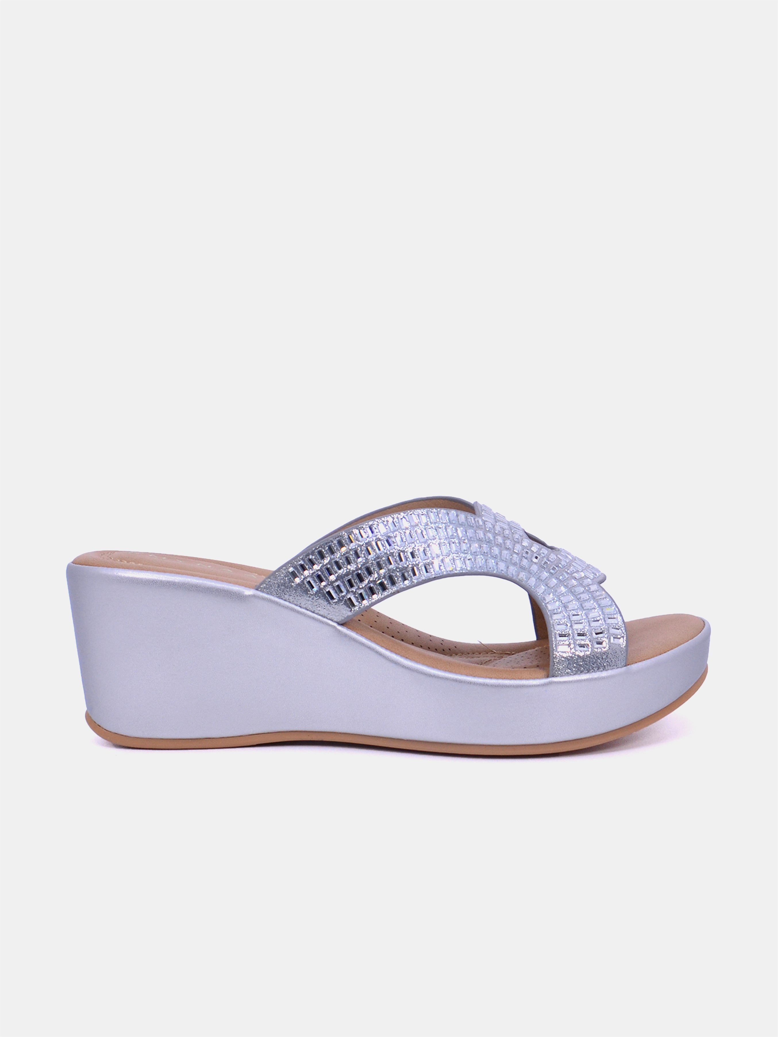 Mynaal Ayzara Women's Sandals #color_silver