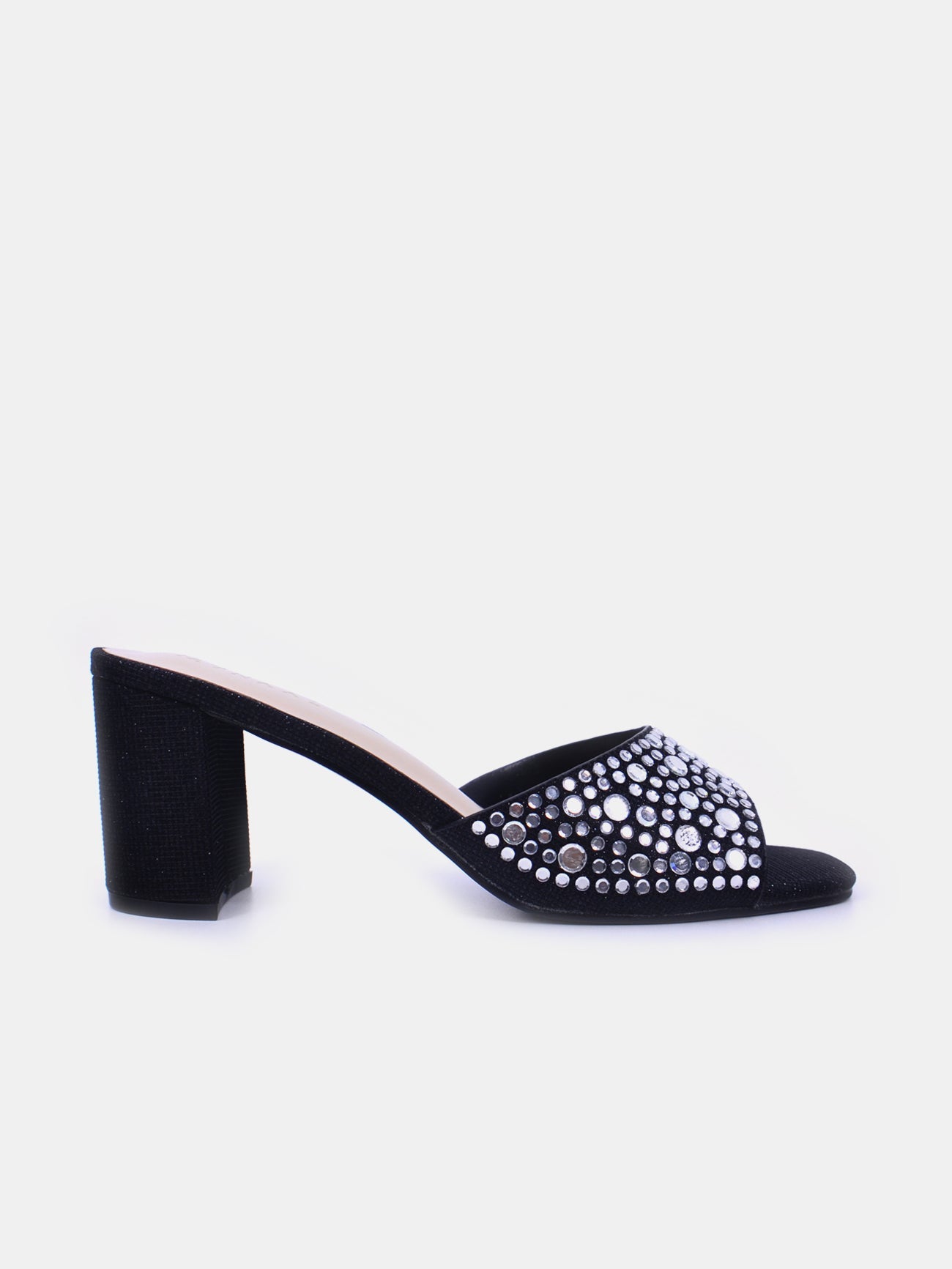 Mynaal Elixo Women's Block Heel Sandals #color_Black