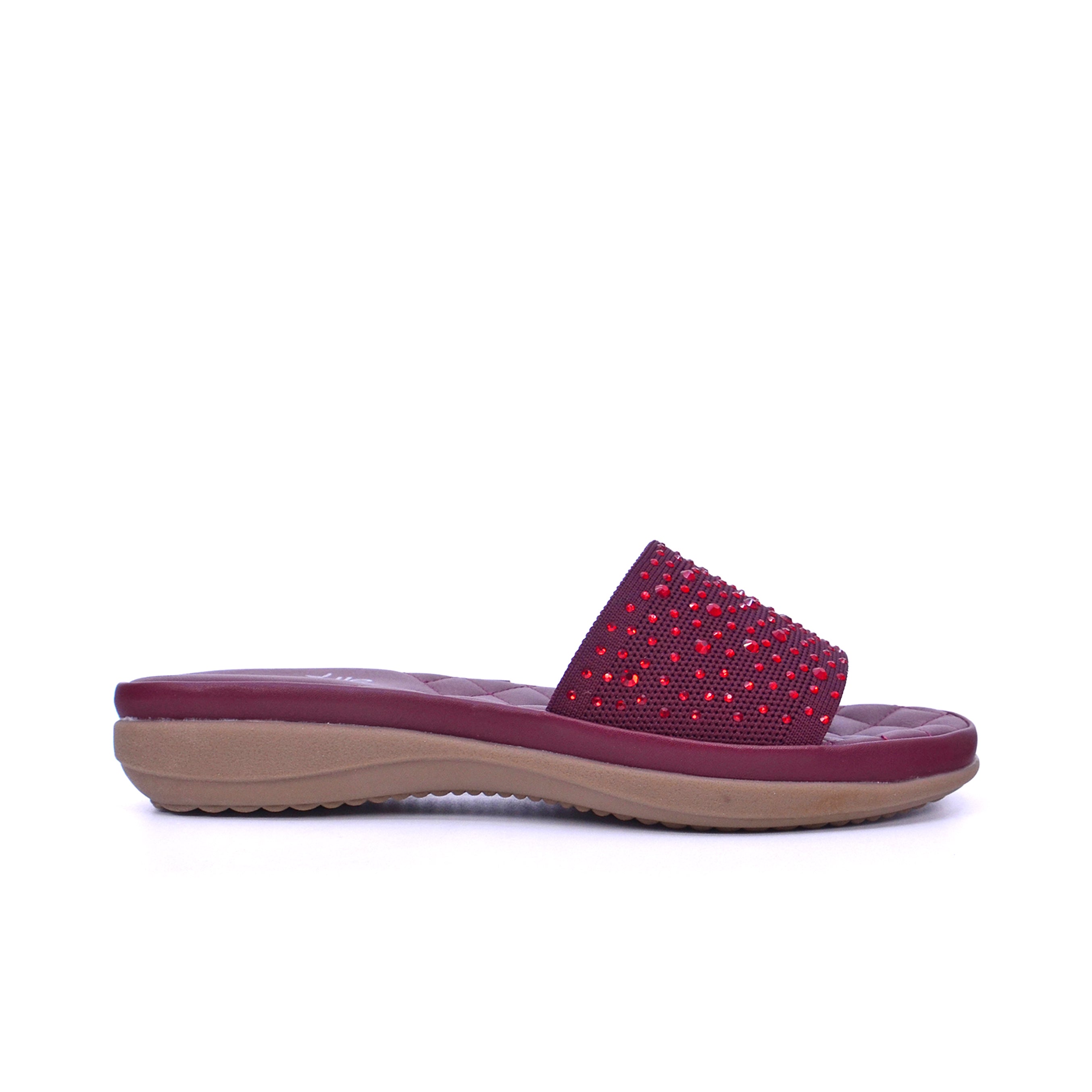 092-2418 Michelle Morgan 214ZD132 Women's Flat Sandals #color_Maroon