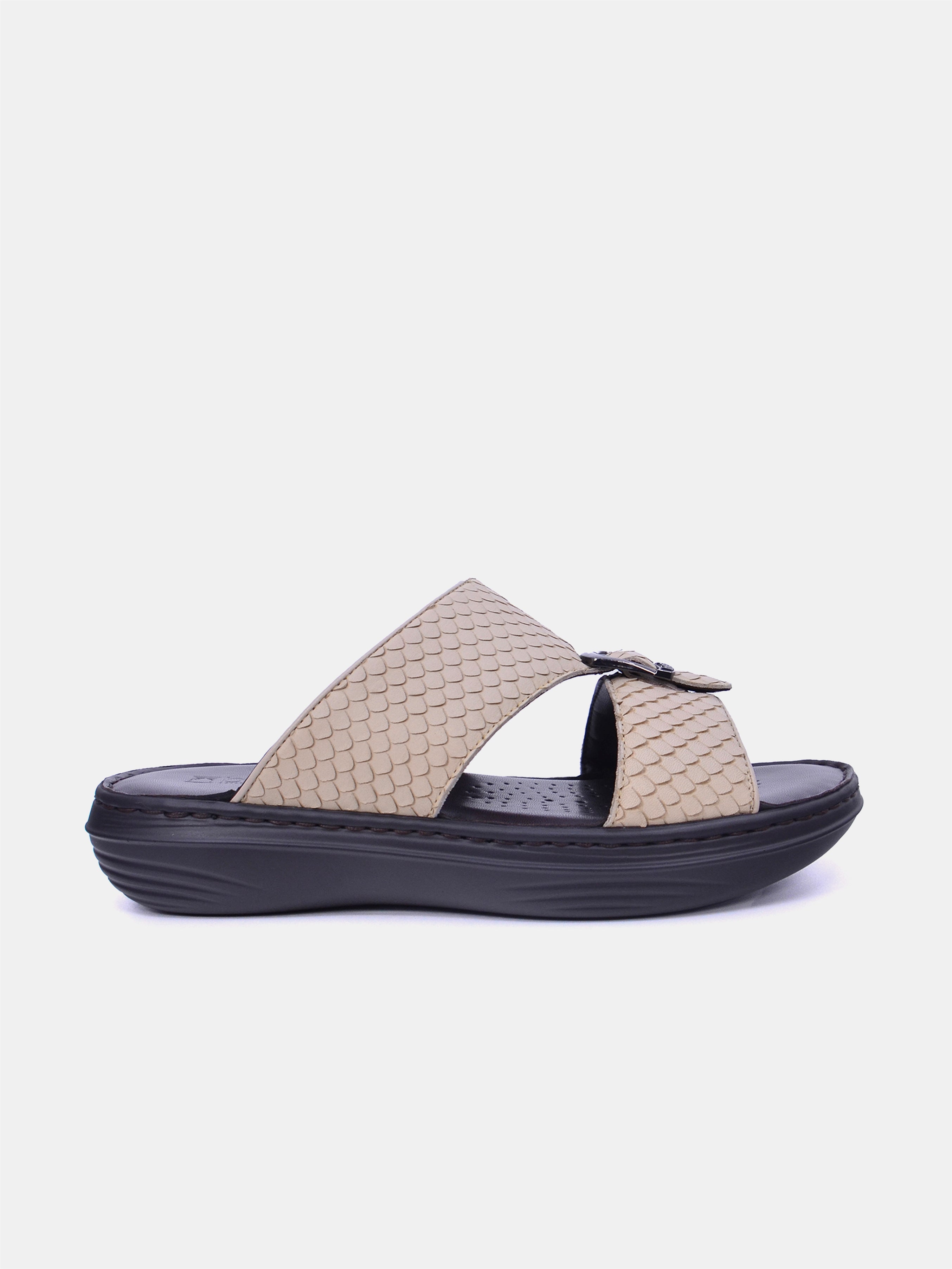 Barjeel Uno 21410-62 Men Arabic Sandals #color_Beige