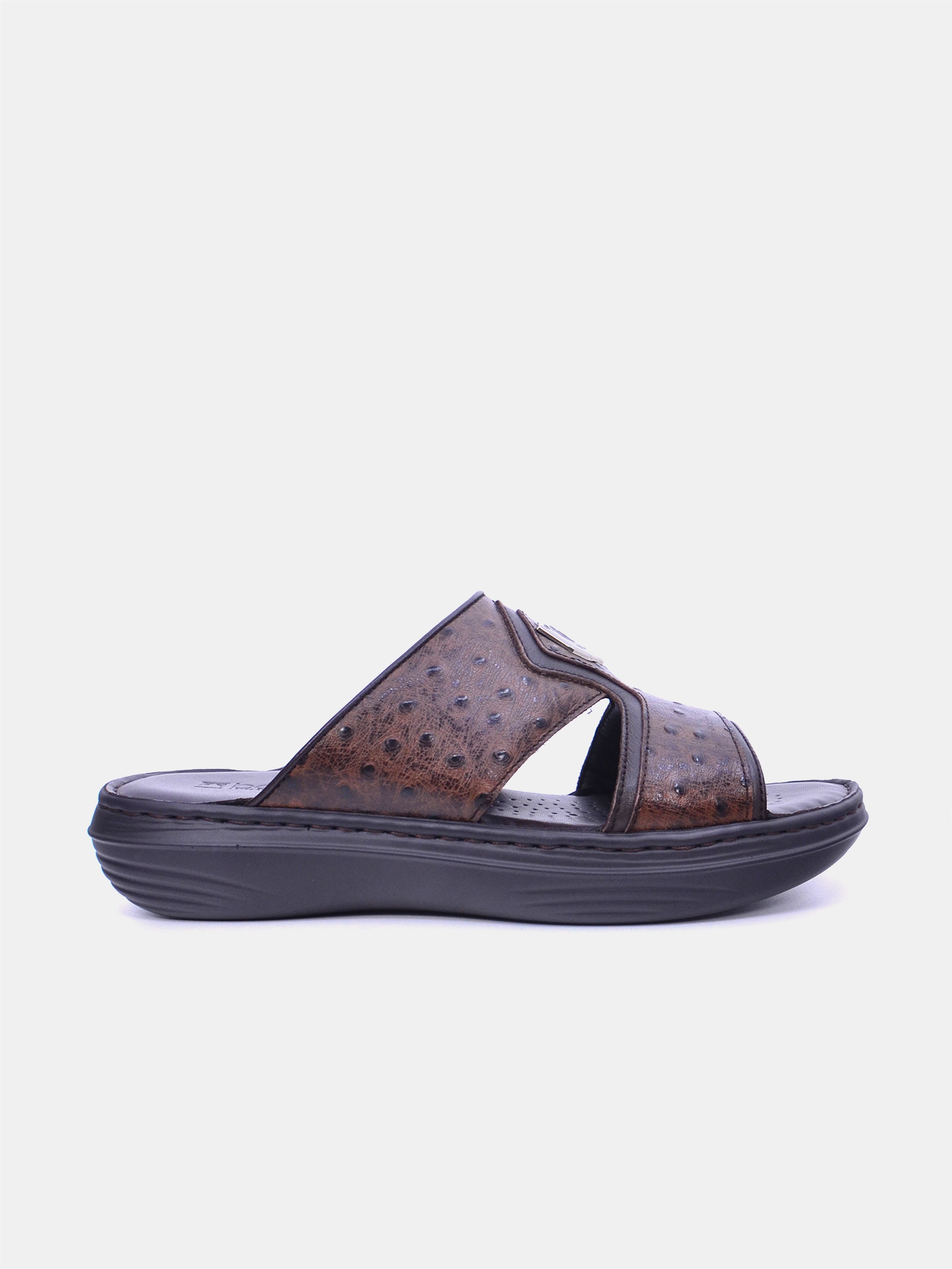 Barjeel Uno 21410-60 Men Arabic Sandals #color_Brown
