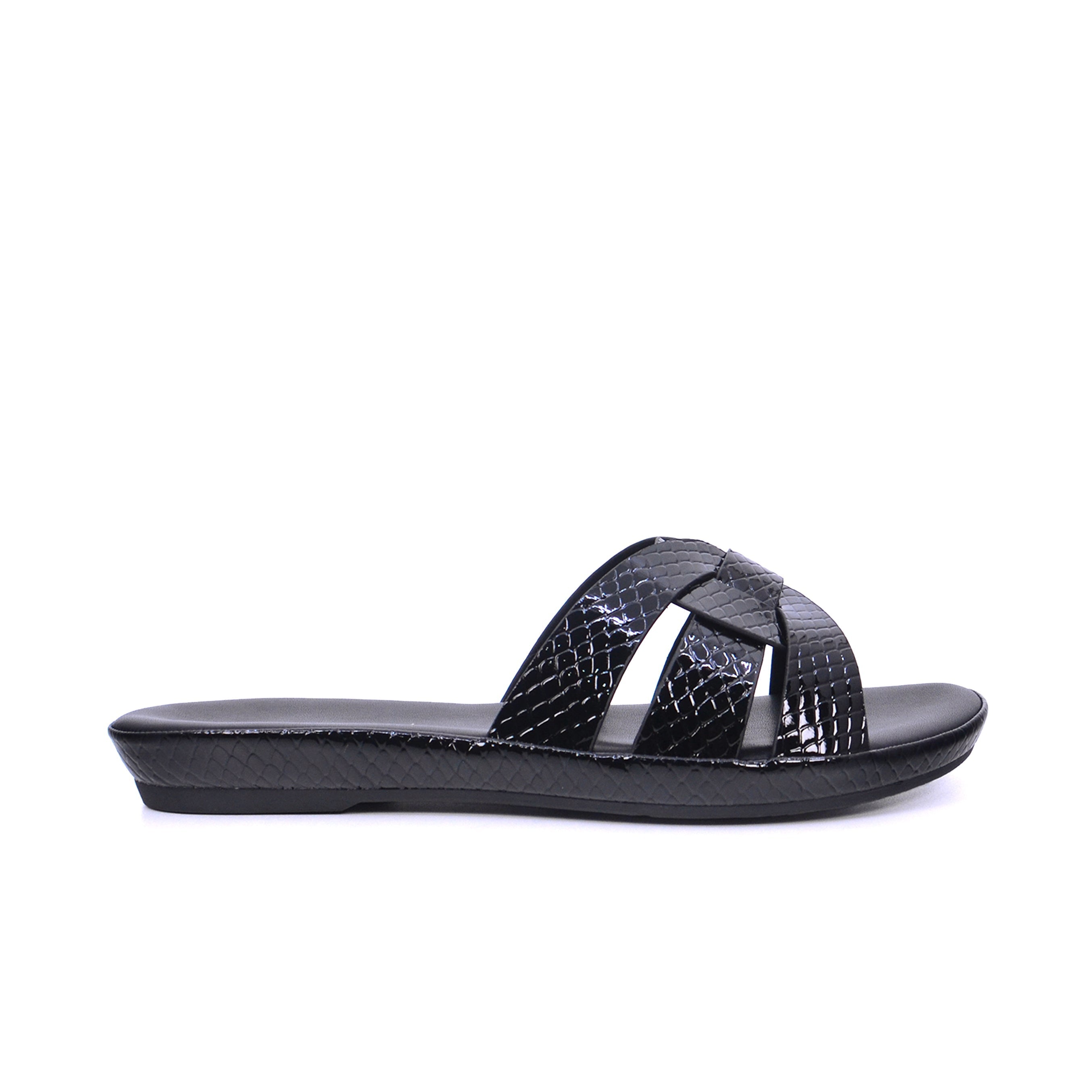 Mynaal 414Zd671 Women's Flat Sandal #color_Black