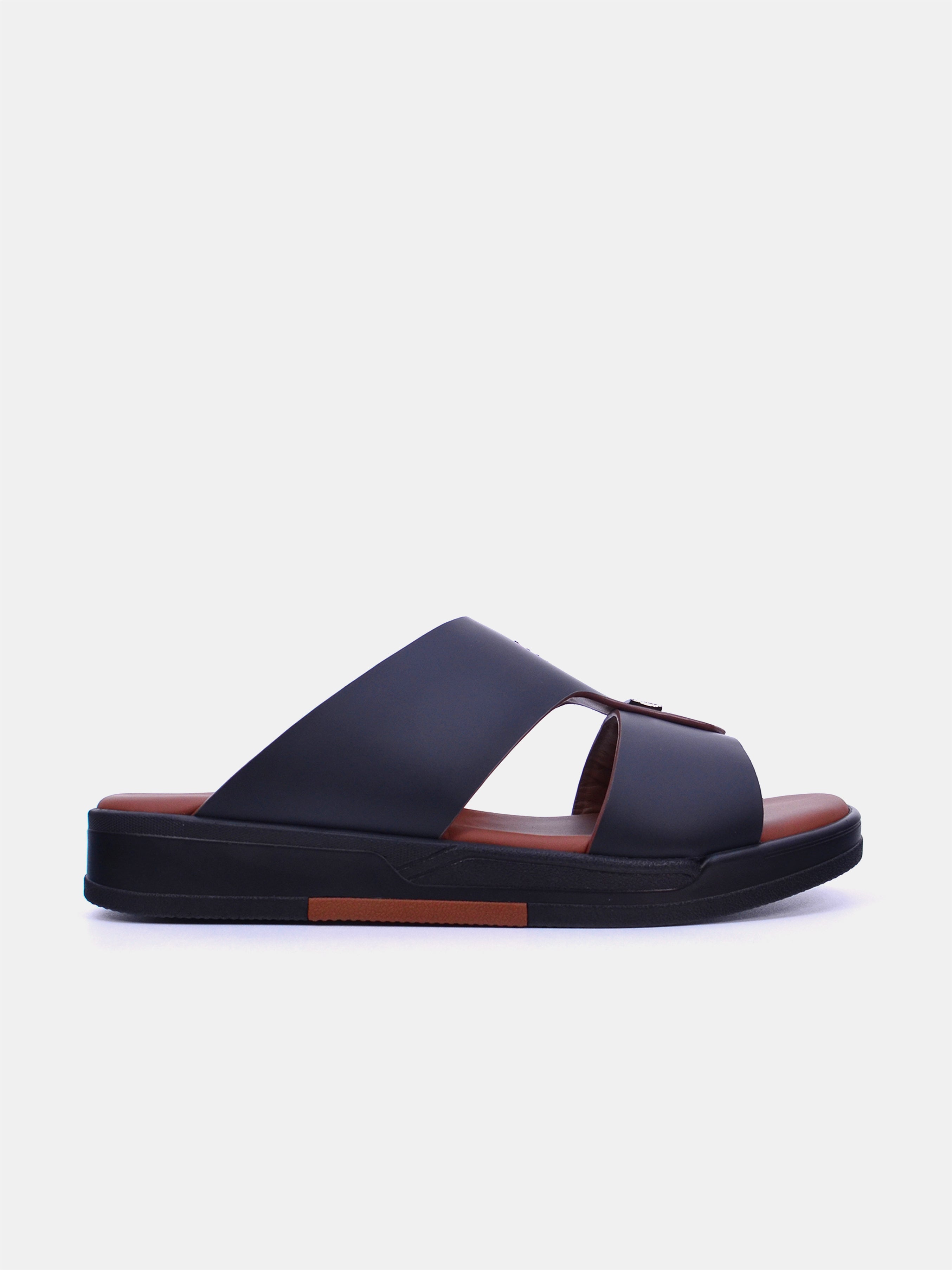 Barjeel Uno TAM Sole MSA-127 Men's Arabic Sandals #color_black
