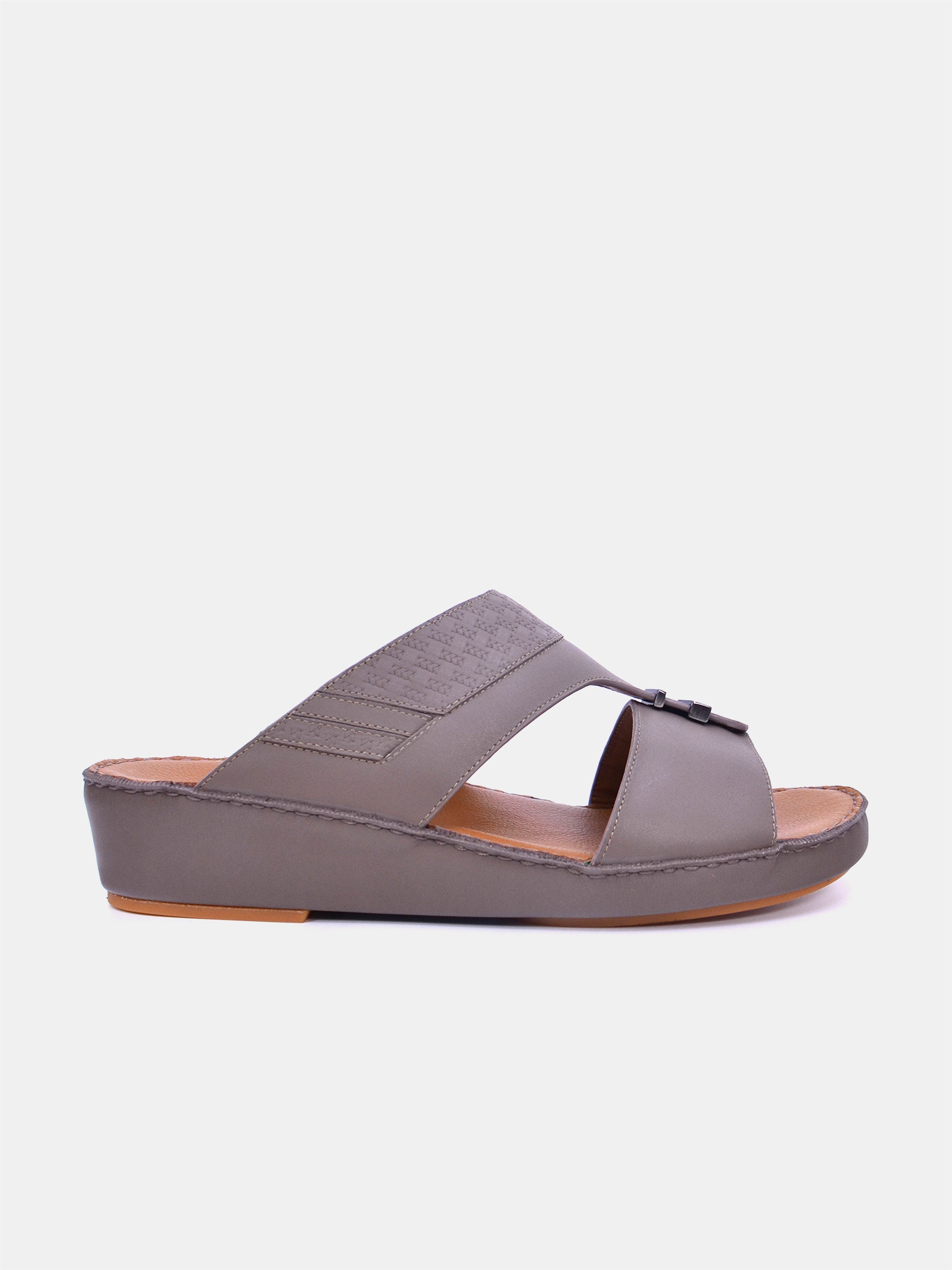 Barjeel Uno BS38 Men's Arabic Sandals #color_Brown