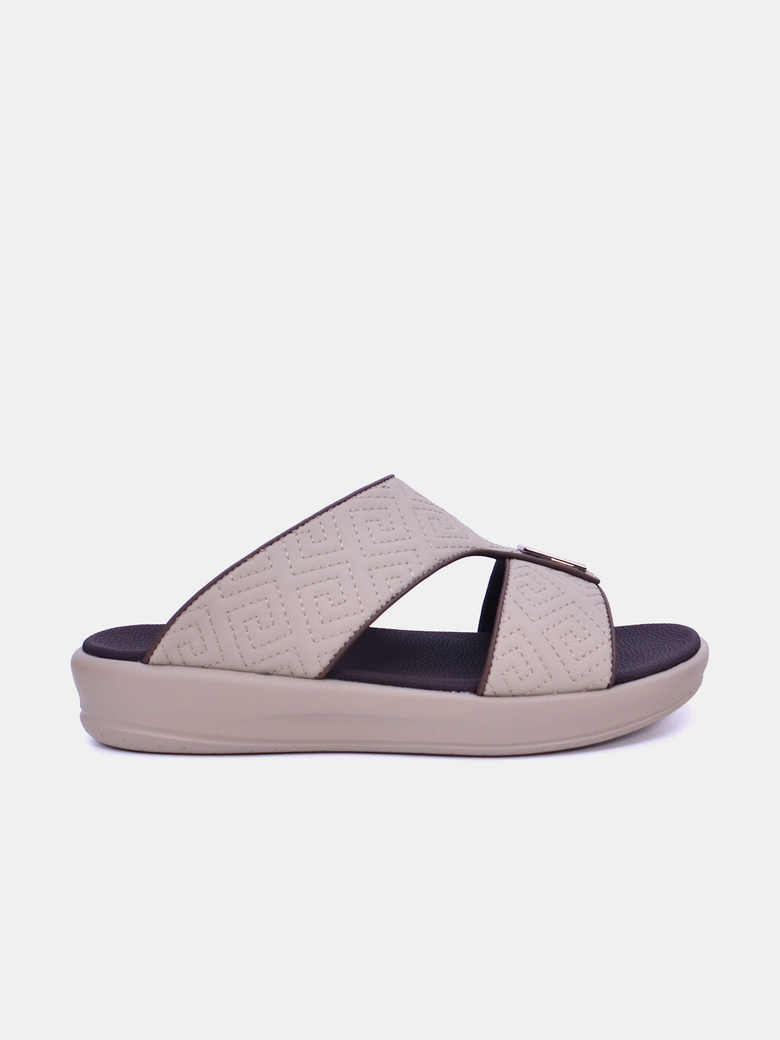 Barjeel Uno M 121 Men's Arabic Sandals #color_beige