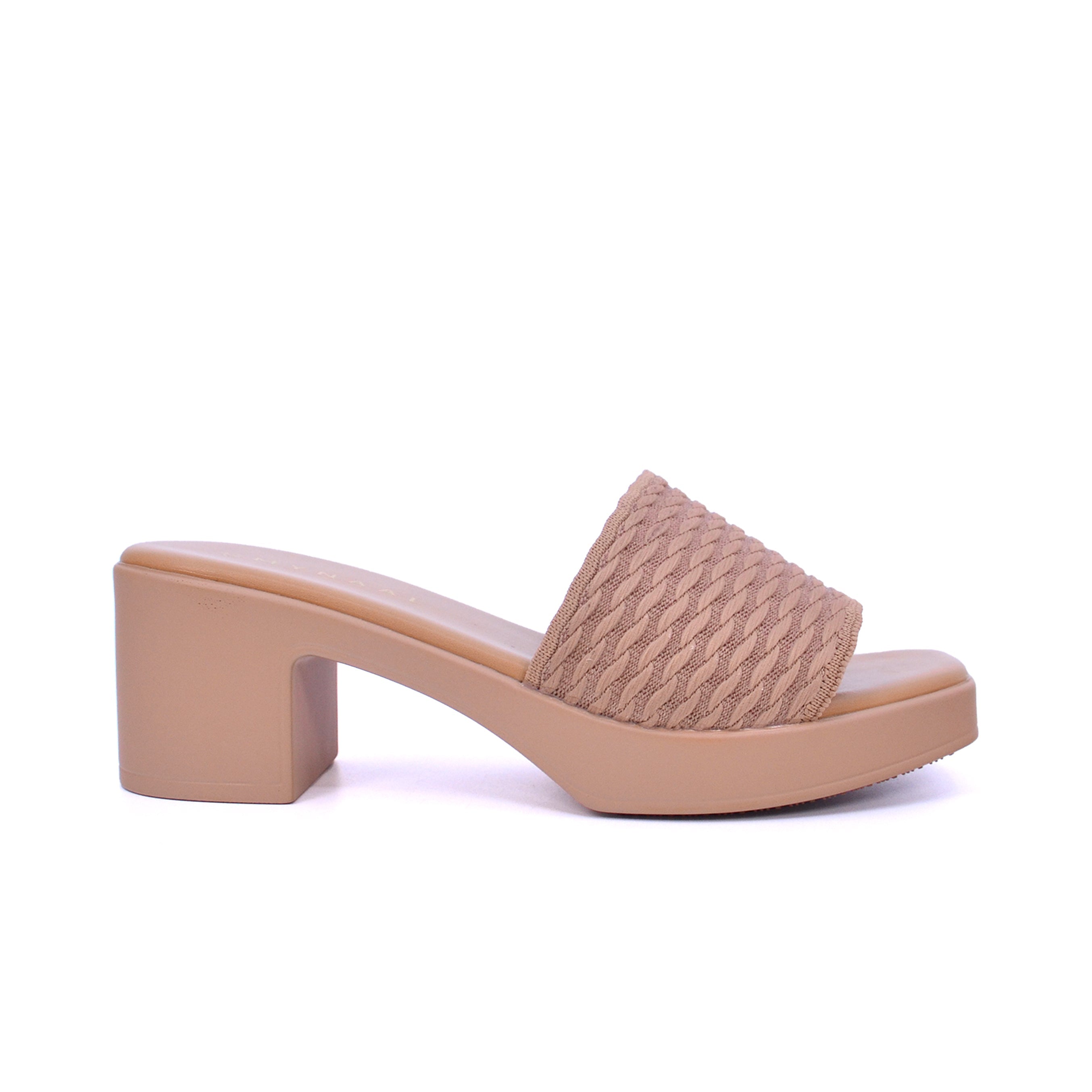 Mynaal 414Rj607 Women's Block-Heel Sandal #color_Beige